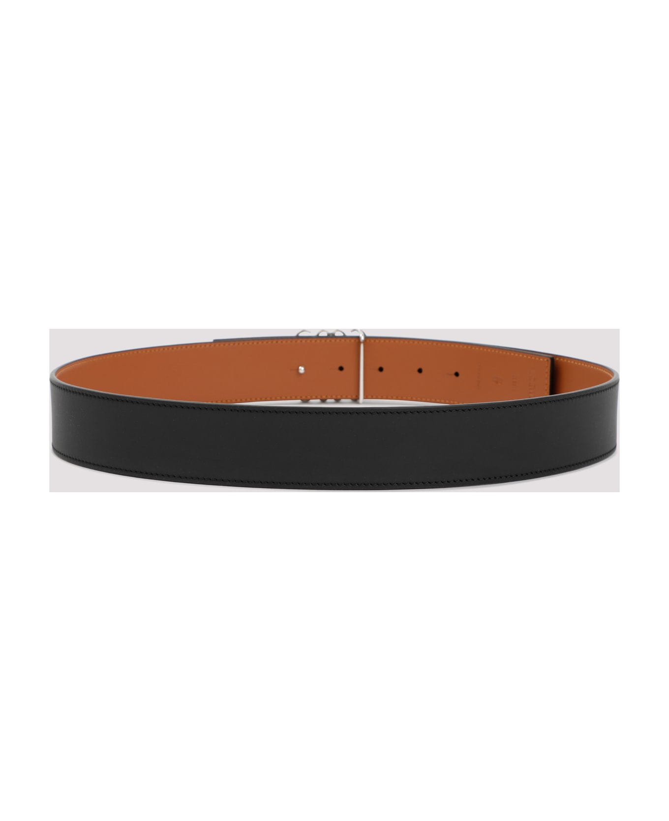 Loewe Reversible Anagram Belt 4cm - Black Tan Palladium