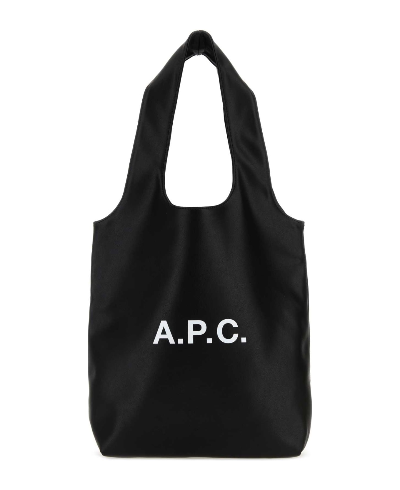 A.P.C. Black Synthetic Leather Shopping Bag - LZZBLACK