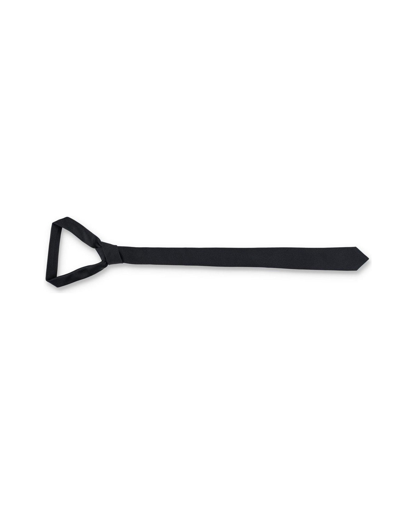 Saint Laurent Signature Evening Skinny Tie - Black