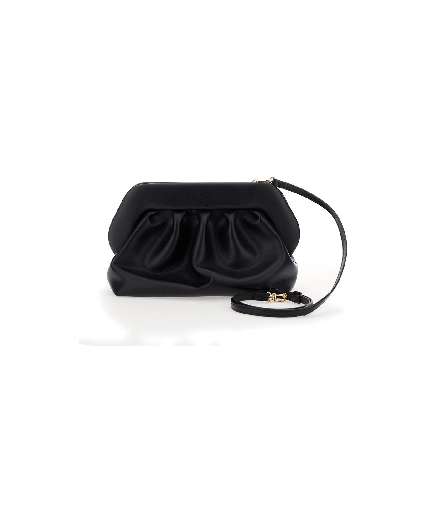 THEMOIRè Black Clutch Bag With Magnetic Closure In Eco Leather Woman - Black