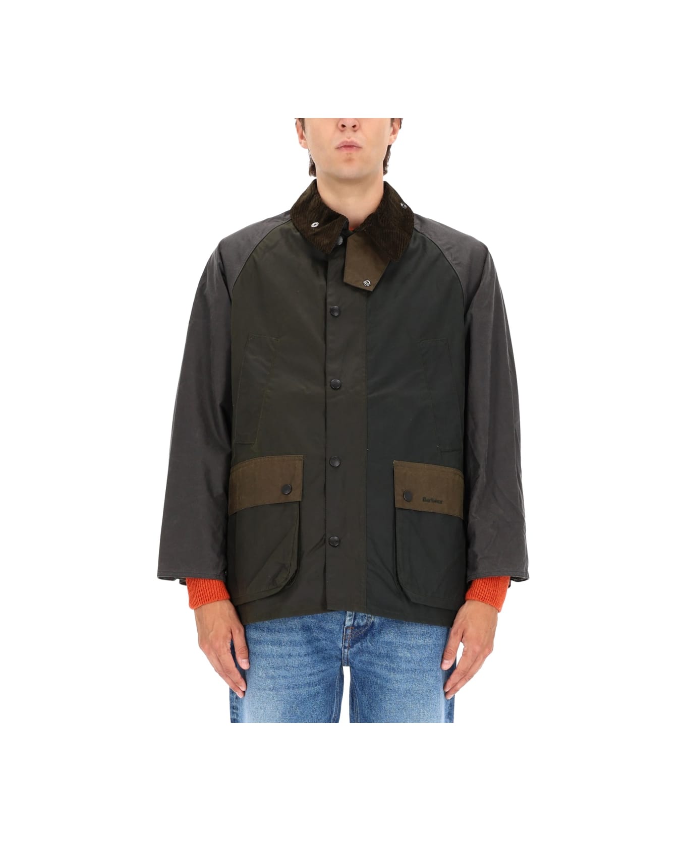 Barbour "patchwork Bedale" Waxed Jacket - MULTICOLOUR