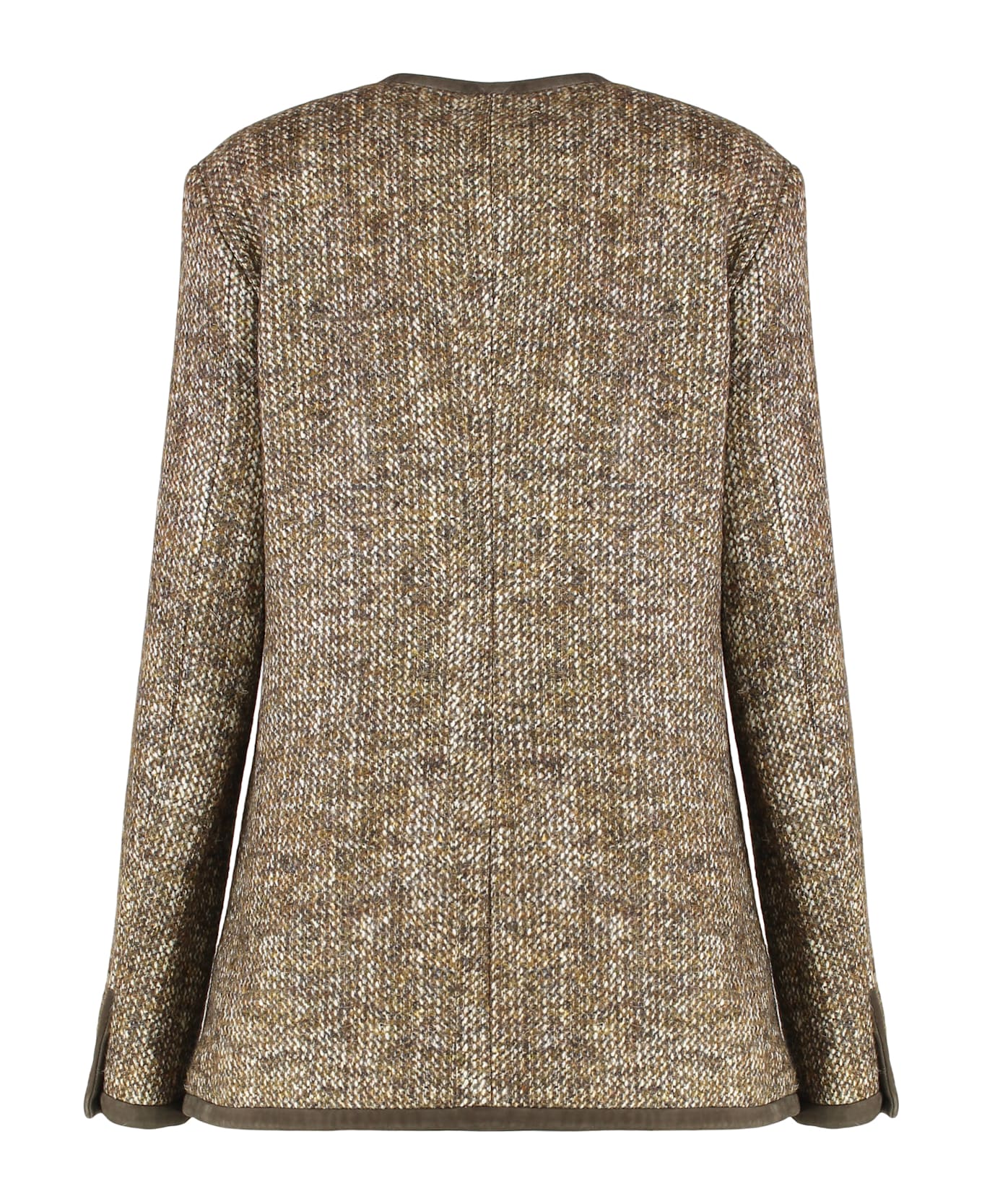 Golden Goose Wool Tweed Jacket - brown