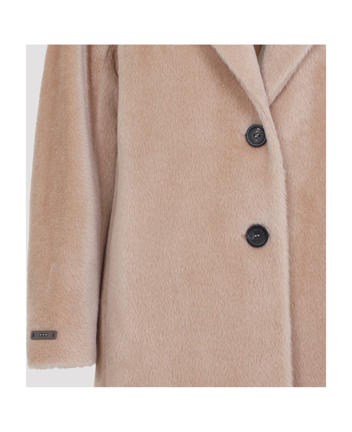 Peserico Bear Cocoon Coat - Beige Ambrato