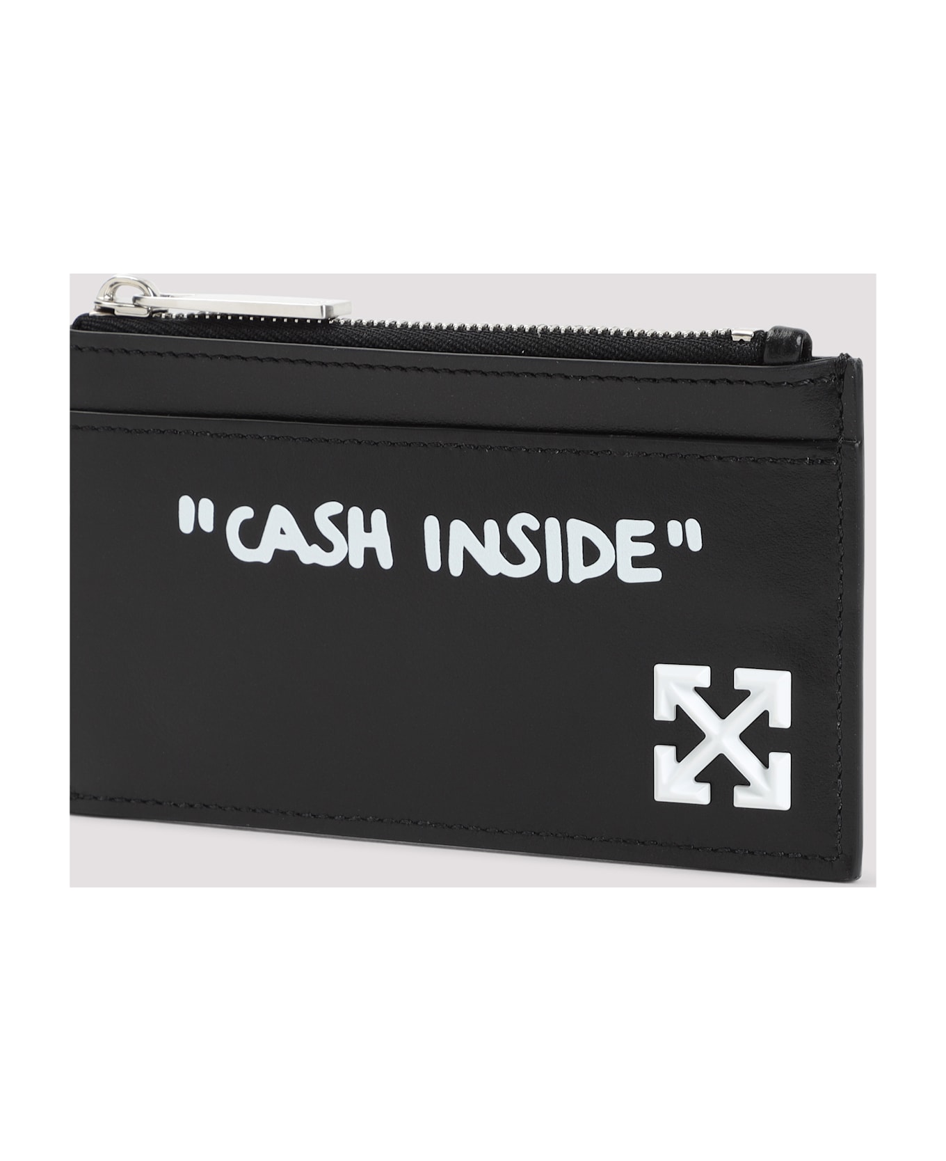セール☆ [Off-White] バインダーウォレット Off-White Jitney Quote Zipped Credit Card Case | italist