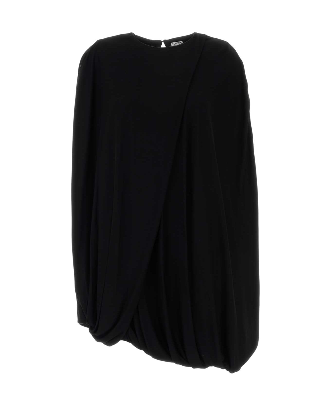 Loewe Black Jersey Dress - BLACK