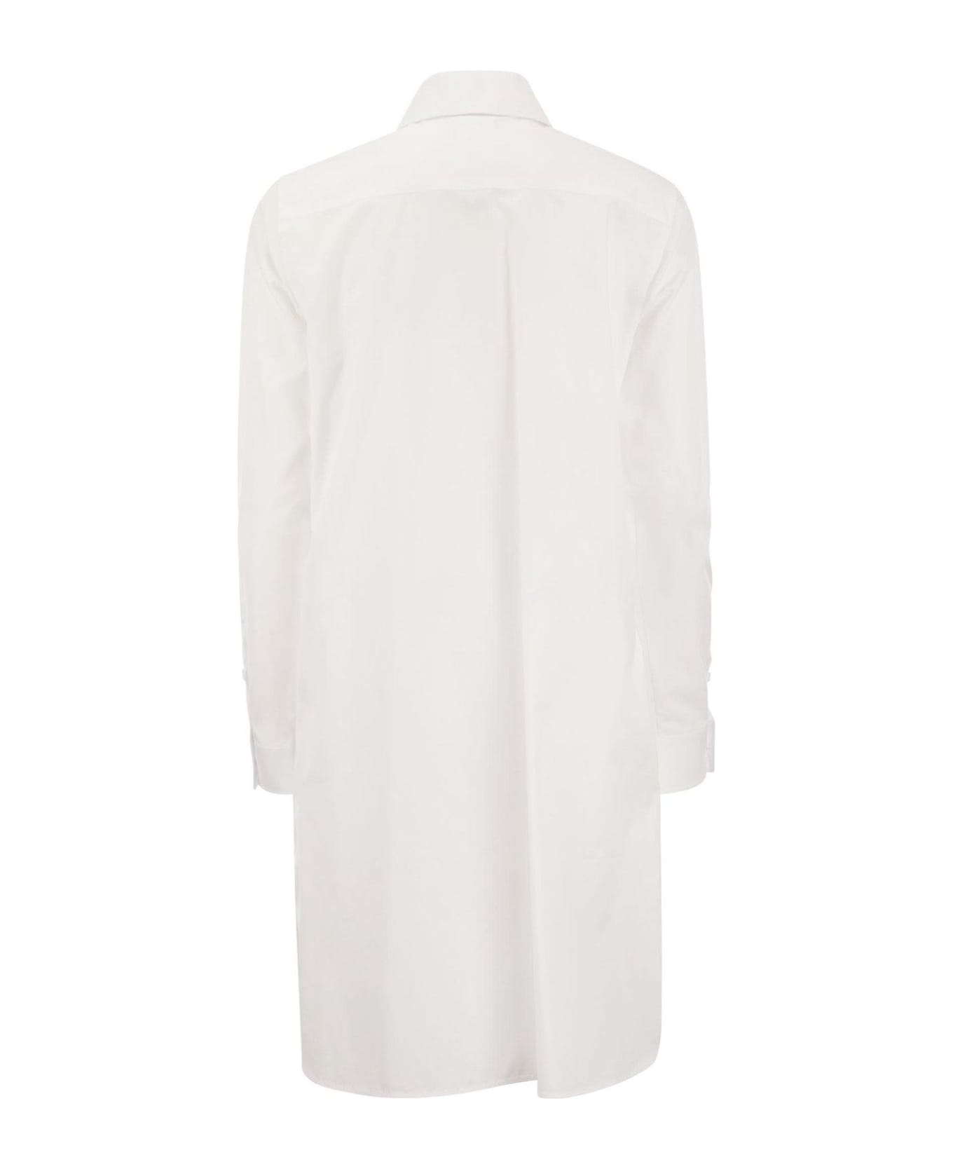 Max Mara Juanita Midi Shirt Dress - White ワンピース＆ドレス