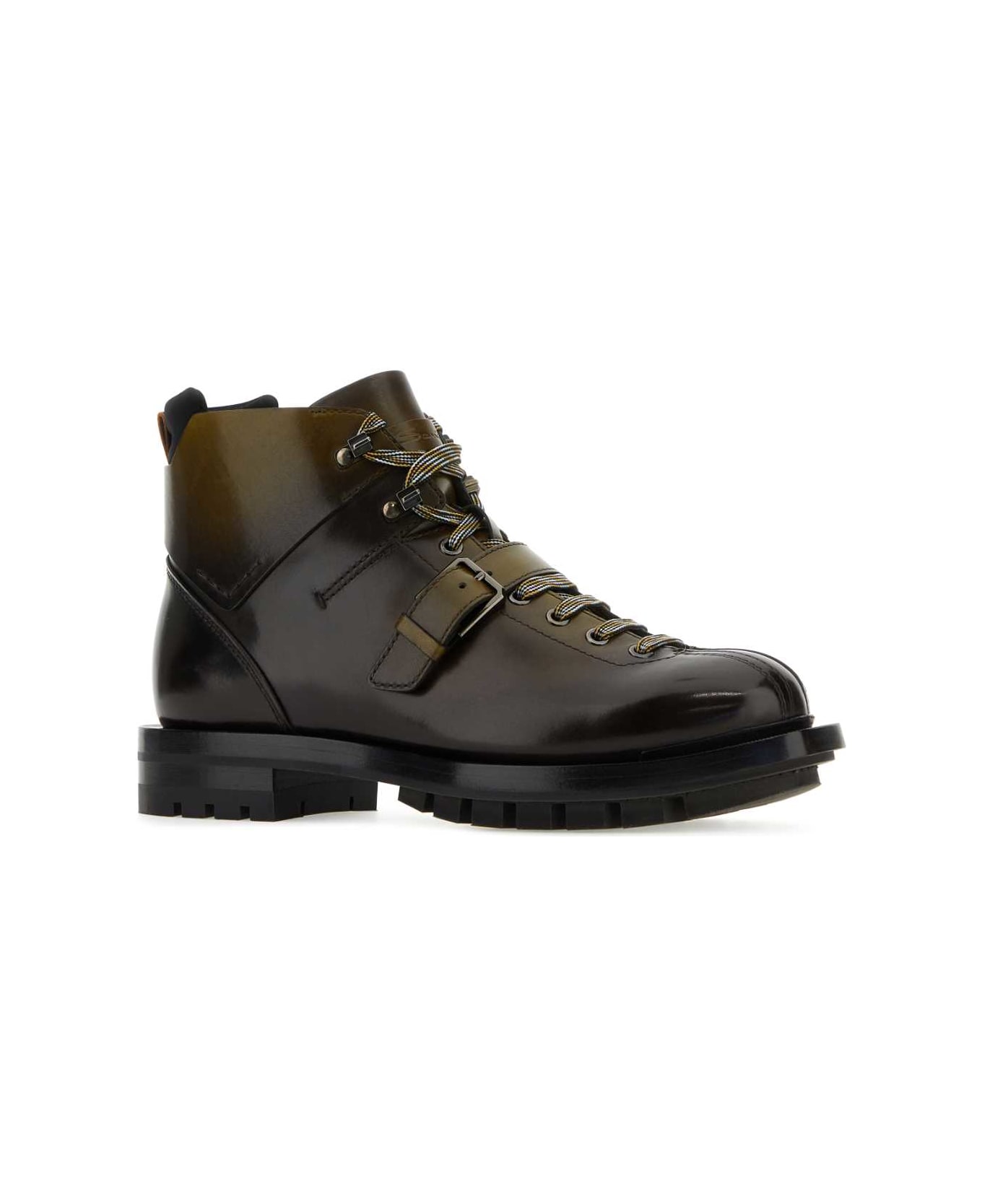 Santoni Multicolor Leather Ankle Boots - BZFN67 ブーツ