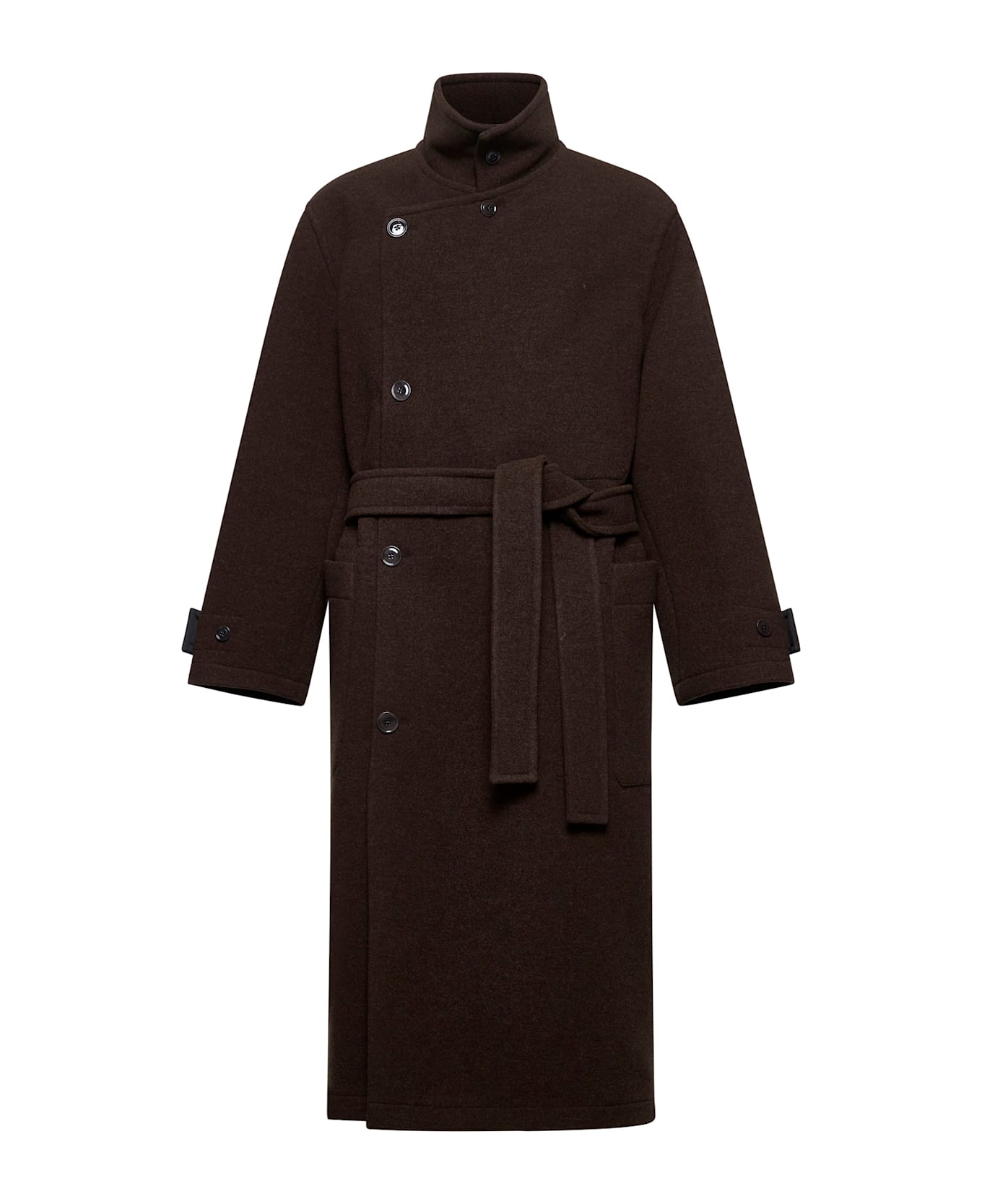 Lemaire Coat - Brown chine