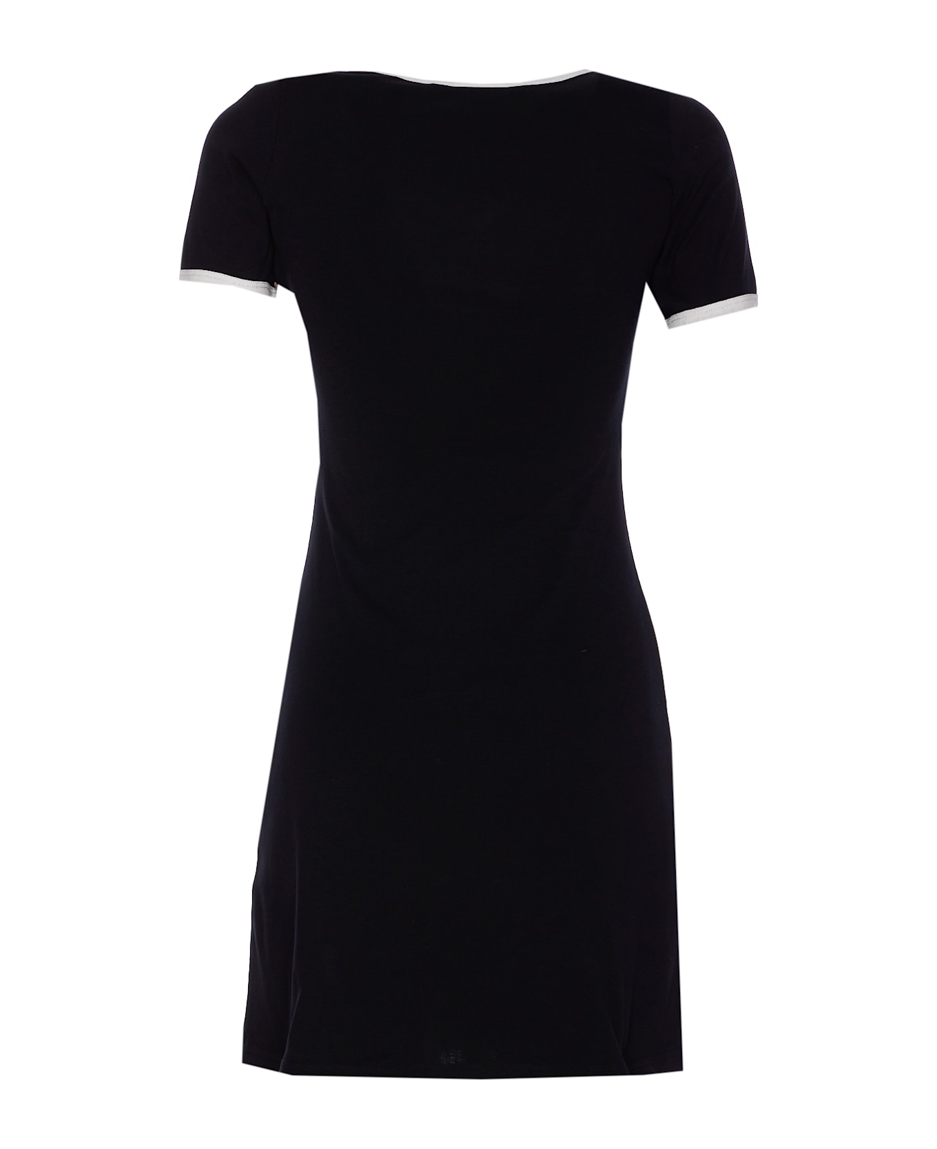 Courrèges Holistic Contrast Dress - Black