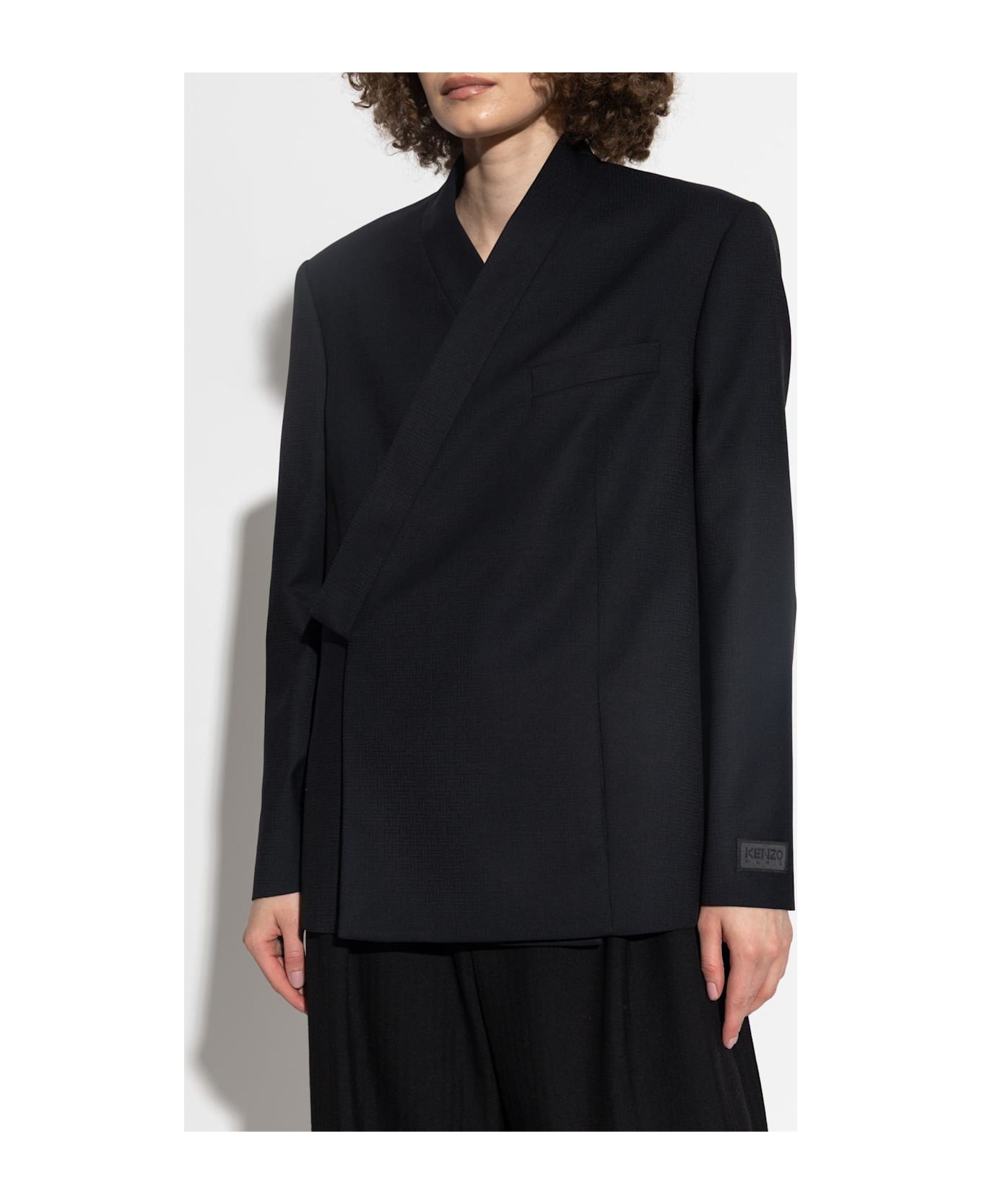 Kenzo Wool Blazer - BLACK