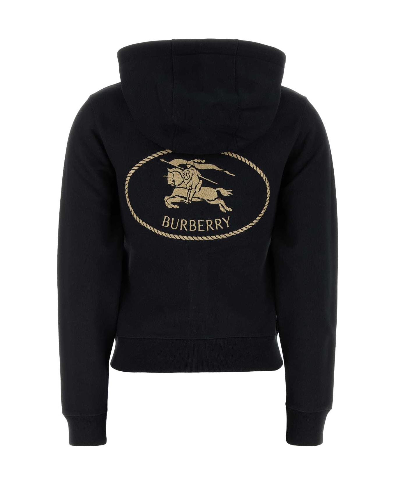 Burberry Black Cotton Sweatshirt - BLACK