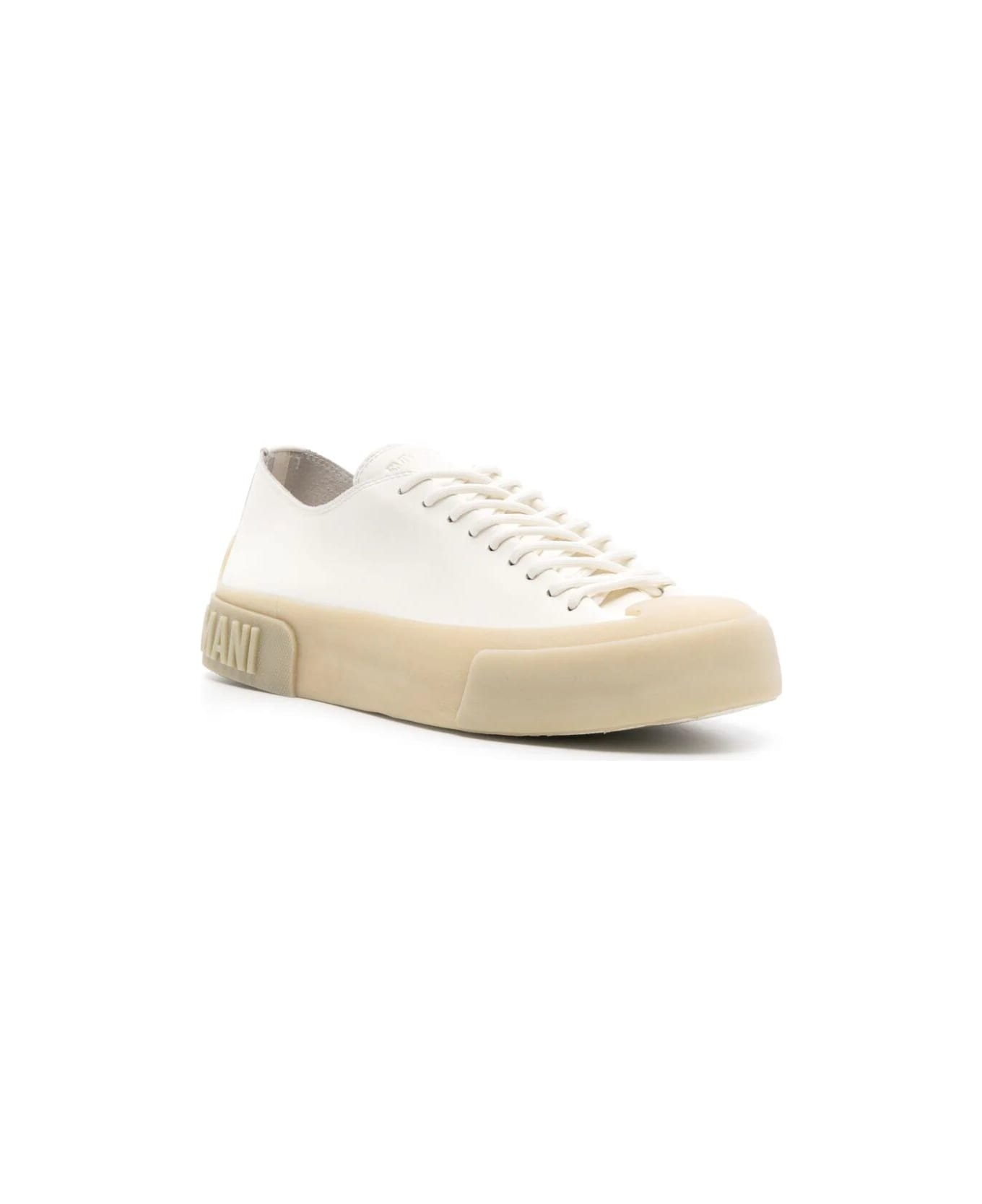 Emporio Armani Soft Rubber Sneaker - Off White Transp スニーカー