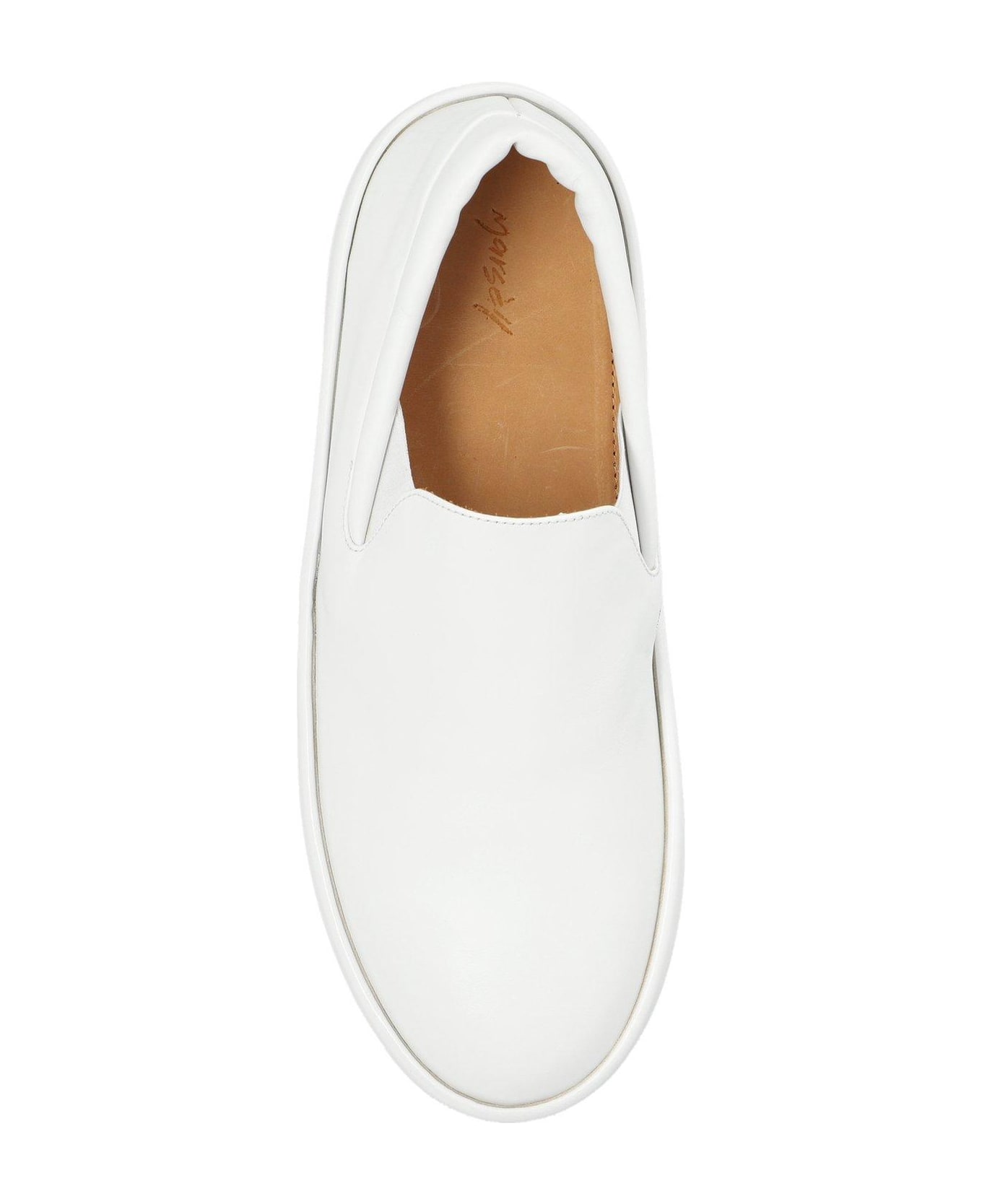 Marsell Round-toe Slip-on Sneakers - White
