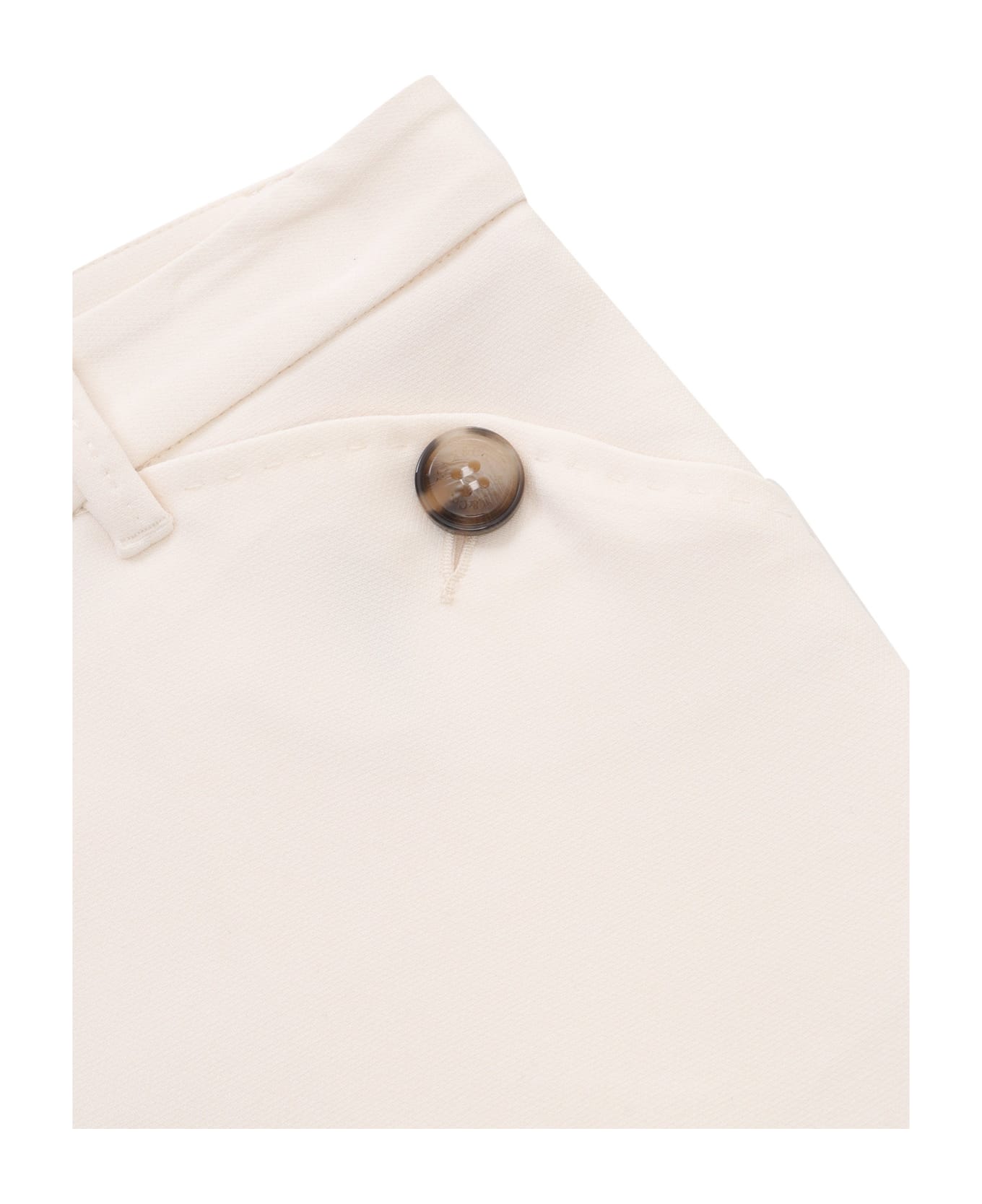 Max&Co. Flared Trousers - WHITE