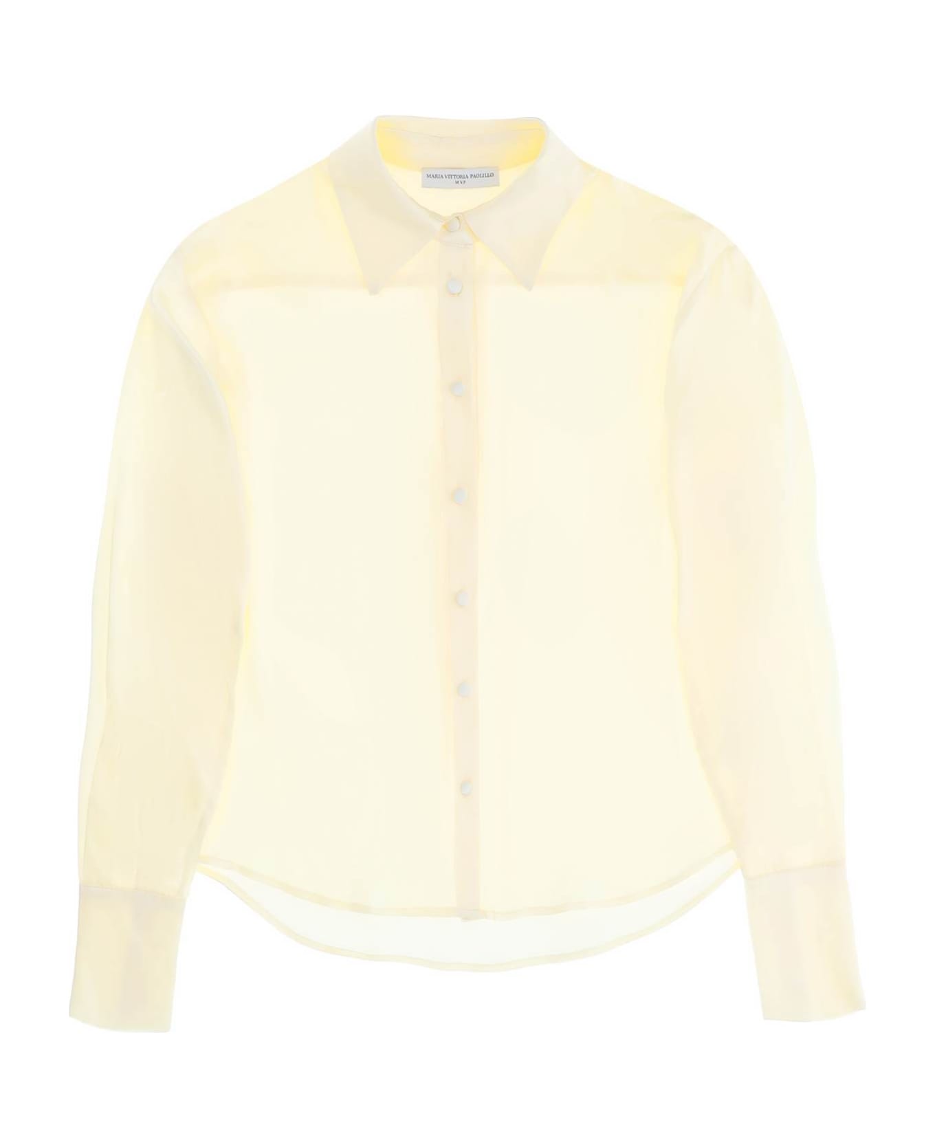 MVP Wardrobe 'sunset Boulevard' Satin Shirt - CREMA (White) シャツ