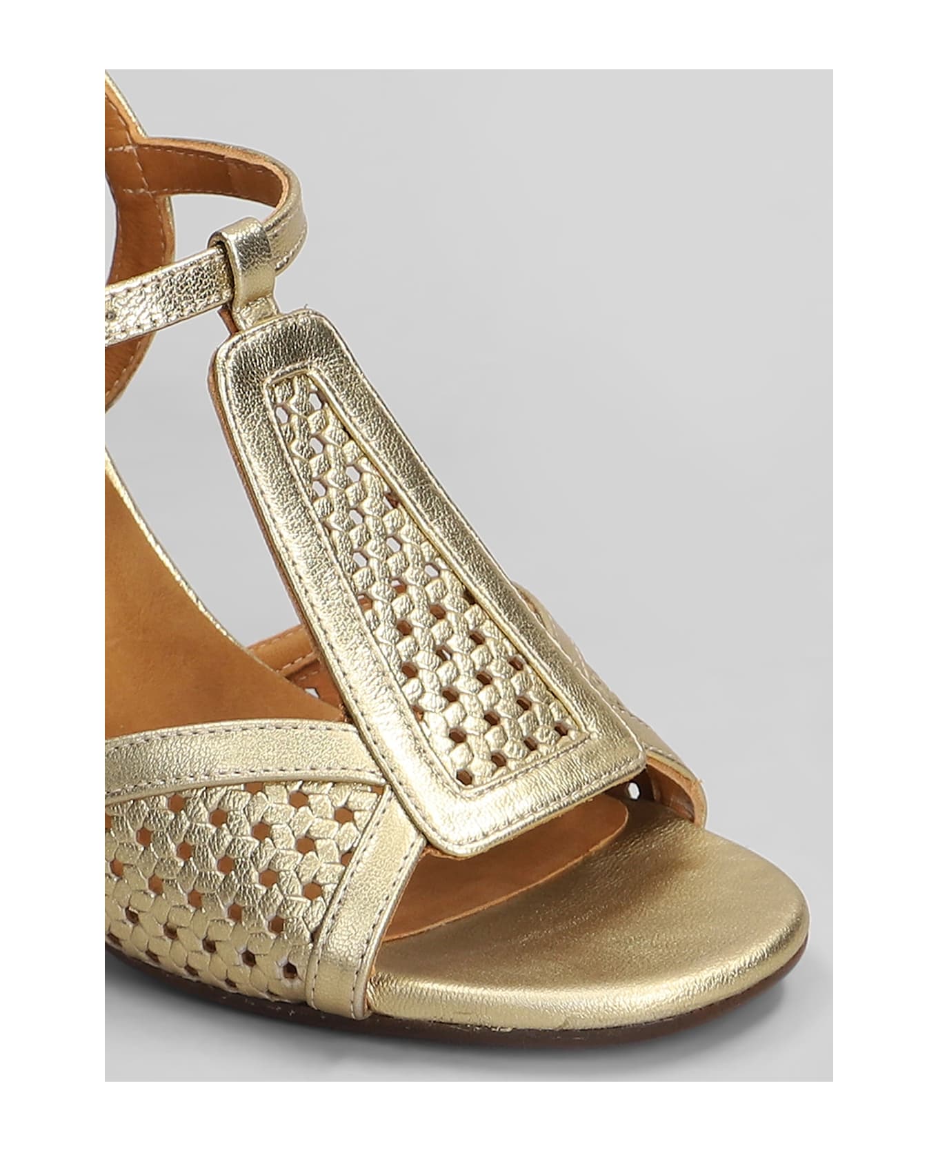 Chie Mihara Bechill Sandals In Gold Leather - gold
