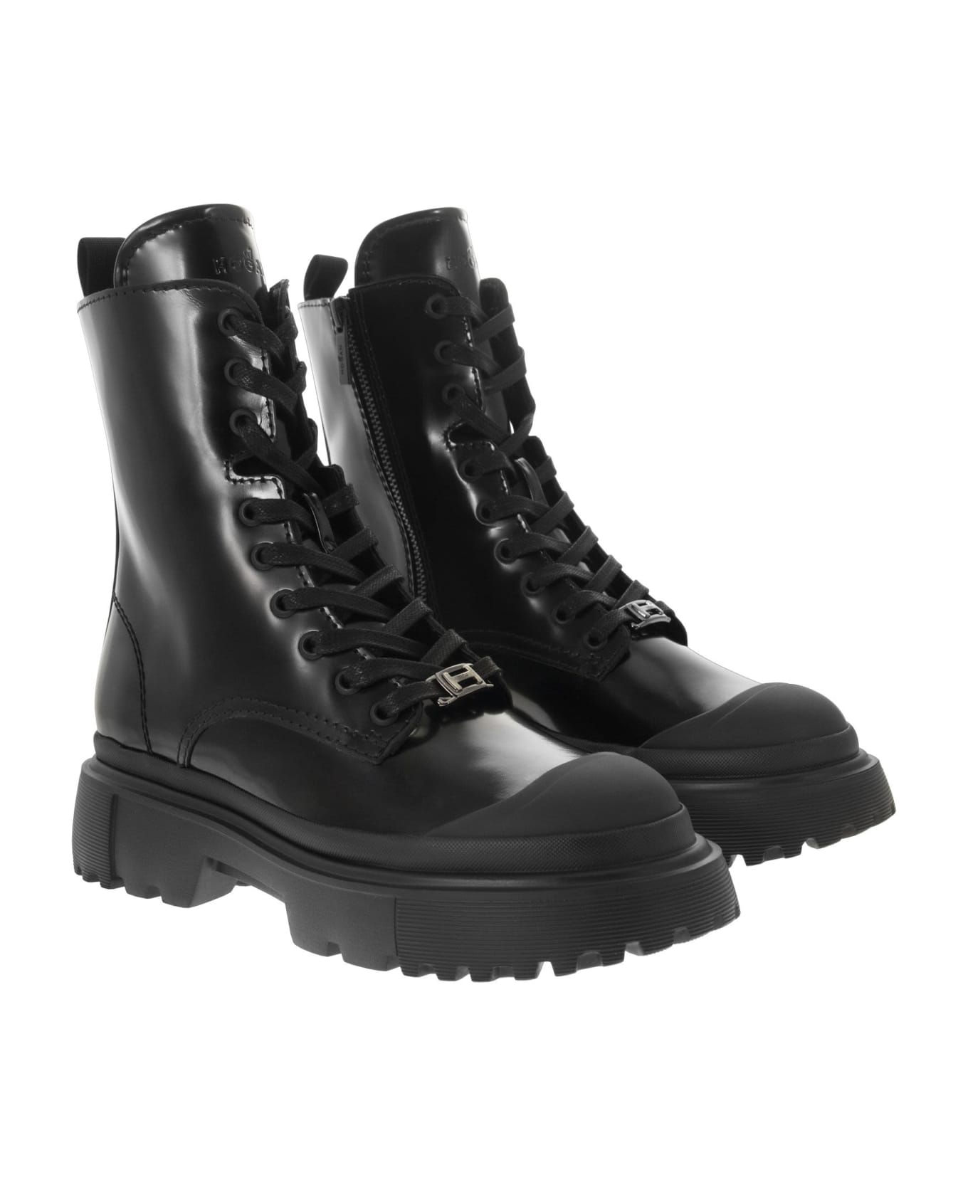 Hogan H619 - Combat Boots - Black