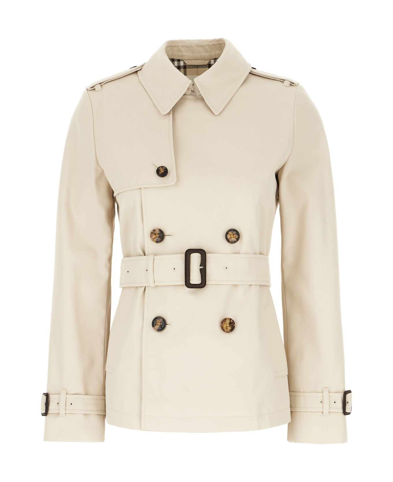 Burberry Sand Polyester Blend Trench - TAUPE