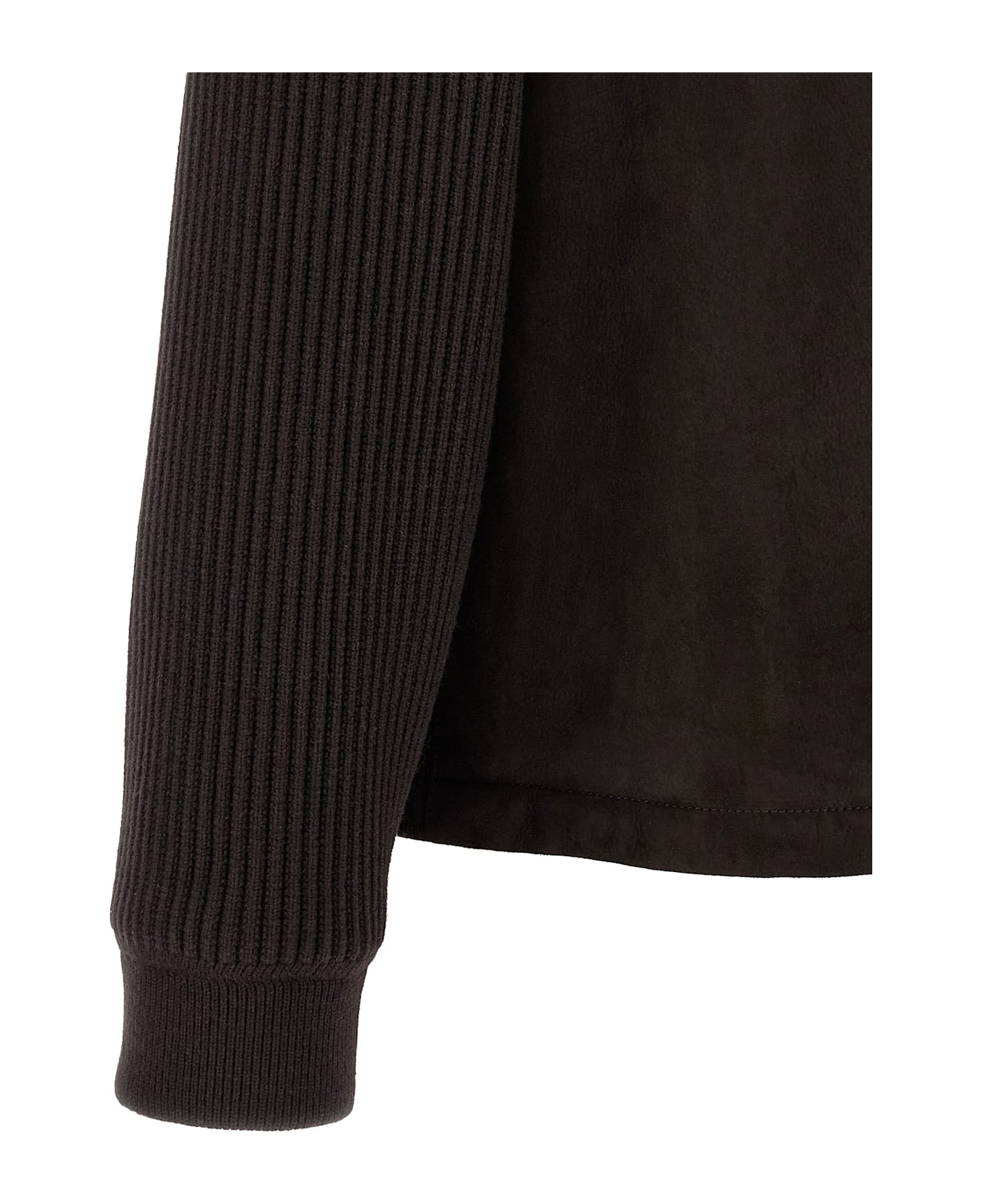 Brioni Suede Bomber Jacket - Brown