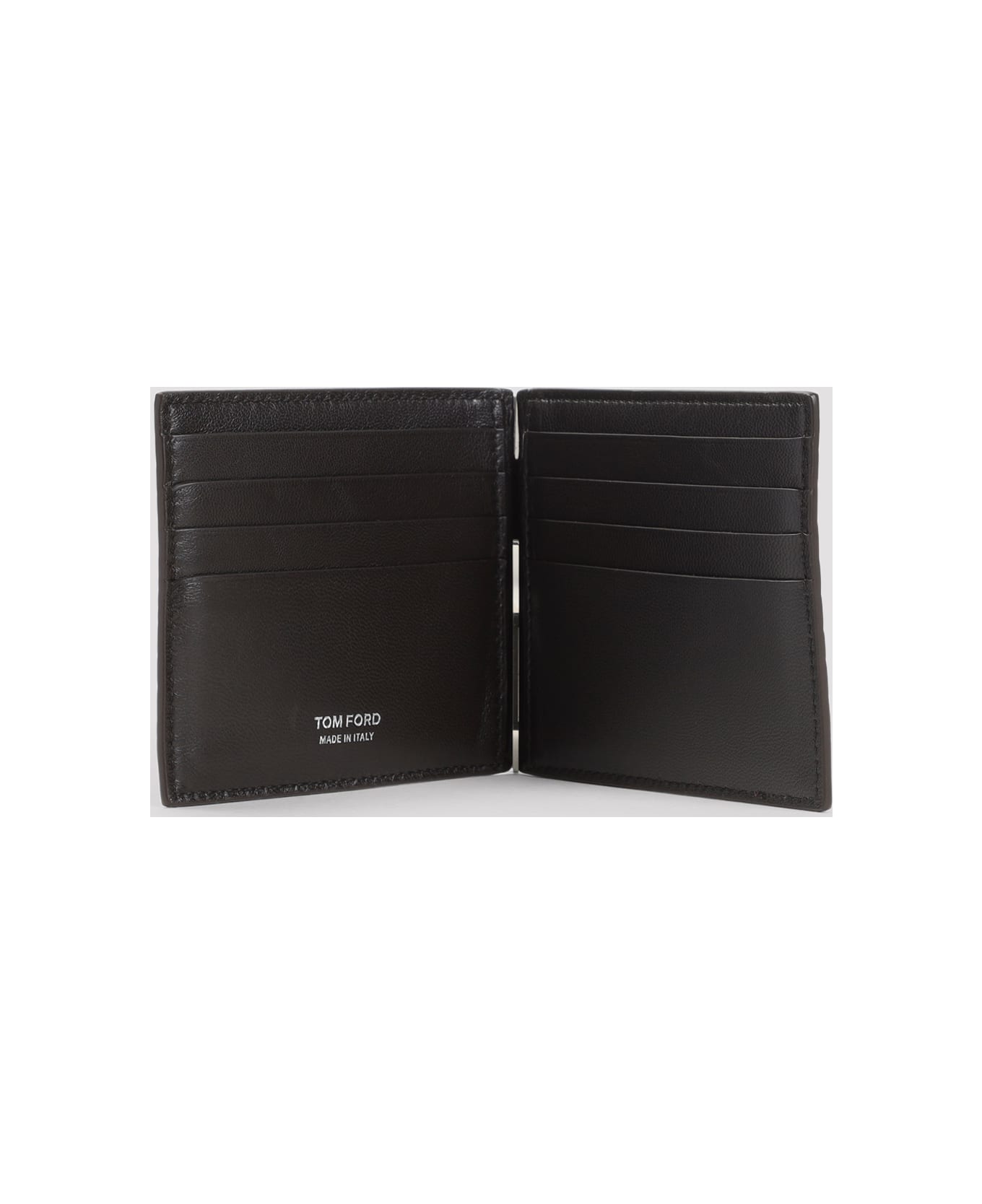 Tom Ford Calf Leather Wallet - Espresso