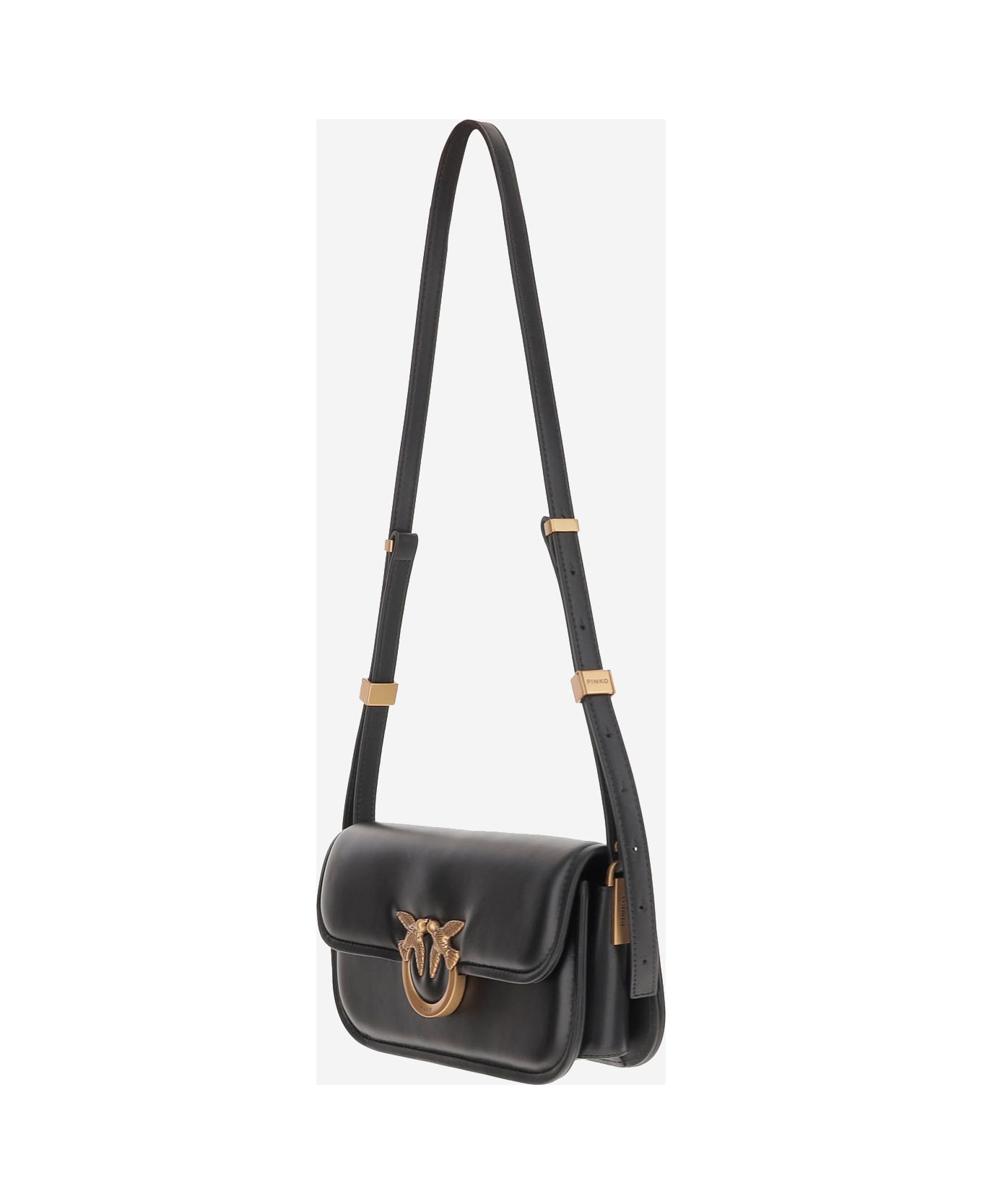 Pinko Love Bag Box Shoulder Bag In Nappa Leather - Black