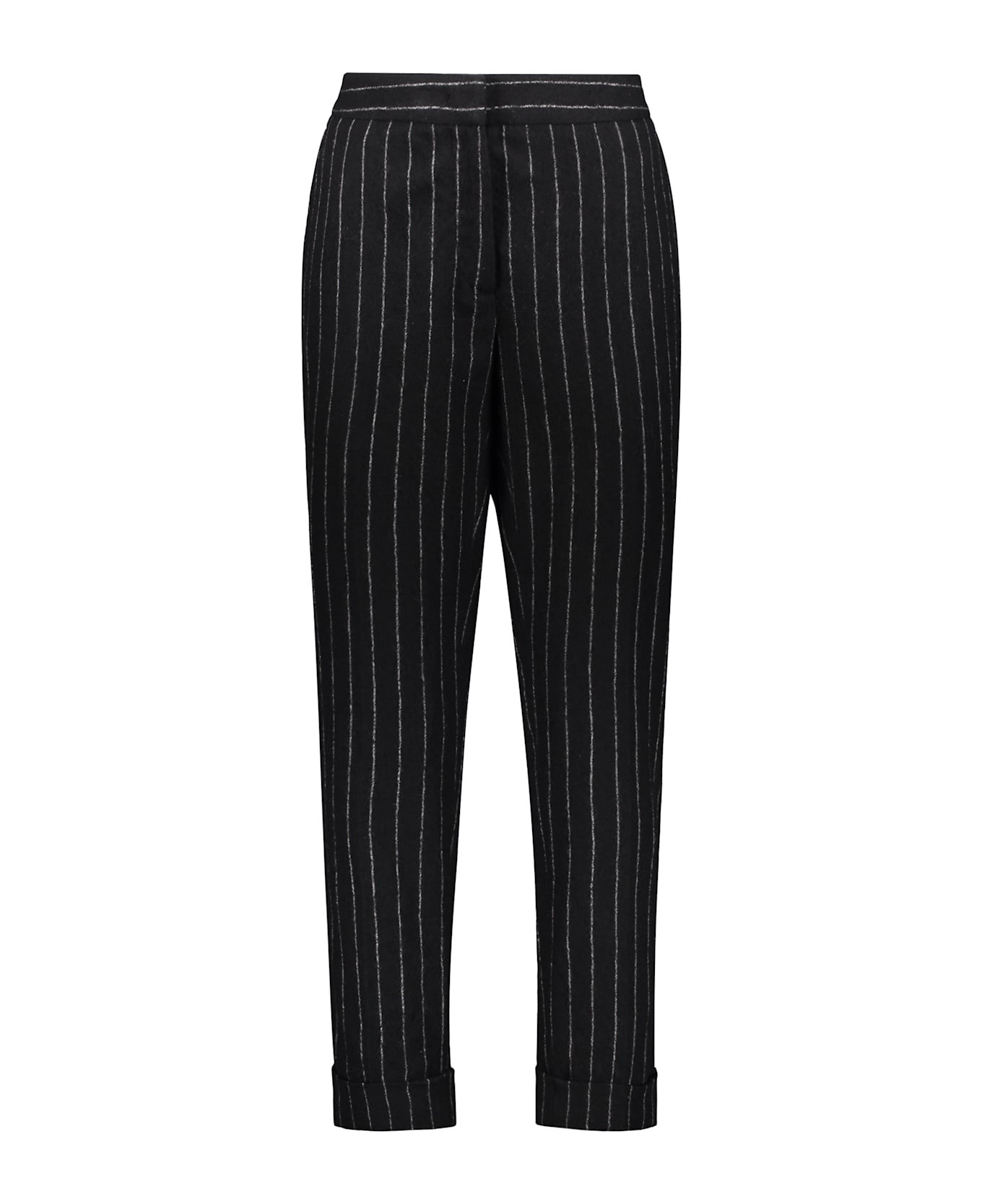Lorena Antoniazzi Virgin Wool Trousers - black