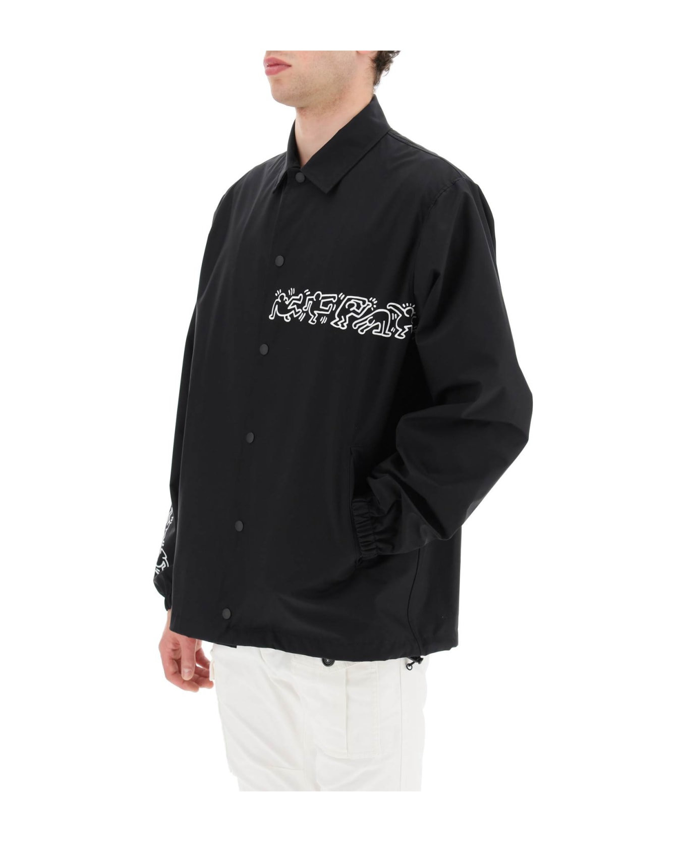Junya Watanabe Keith Haring Overshirt Jacket - BLACK X WHITE (Black)