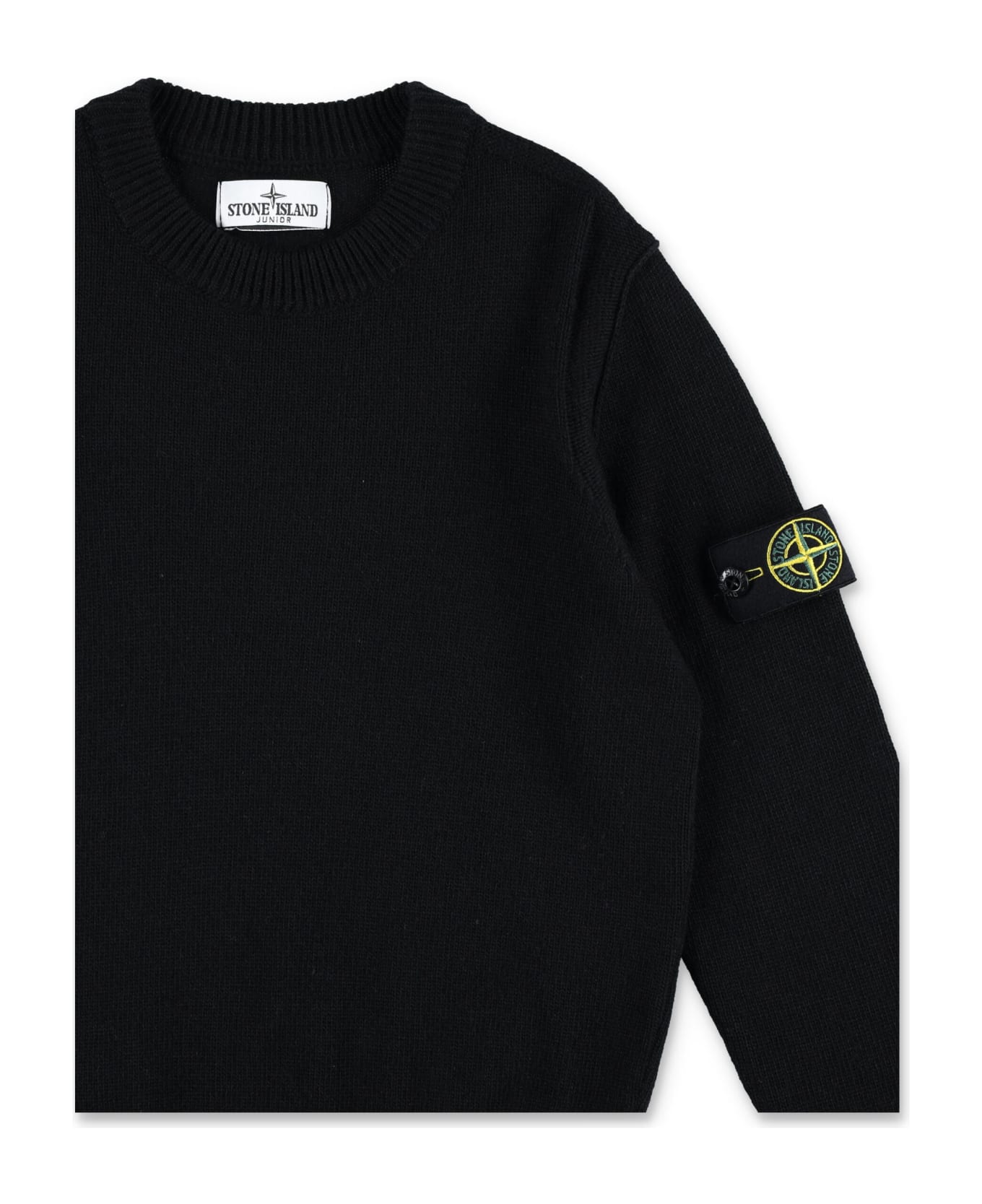 Stone Island Junior Knit Basic - Black