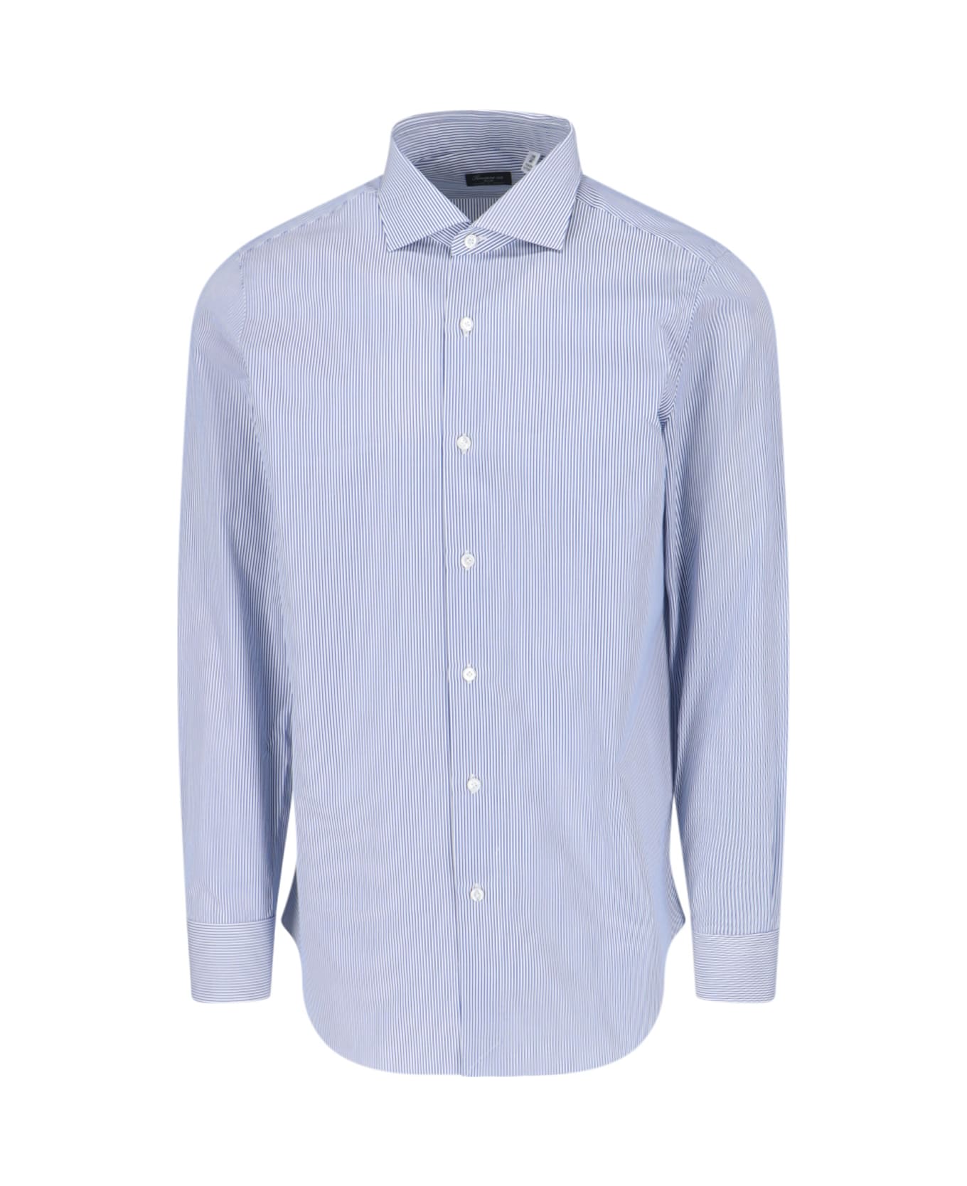 Finamore Striped Shirt - Light Blue シャツ