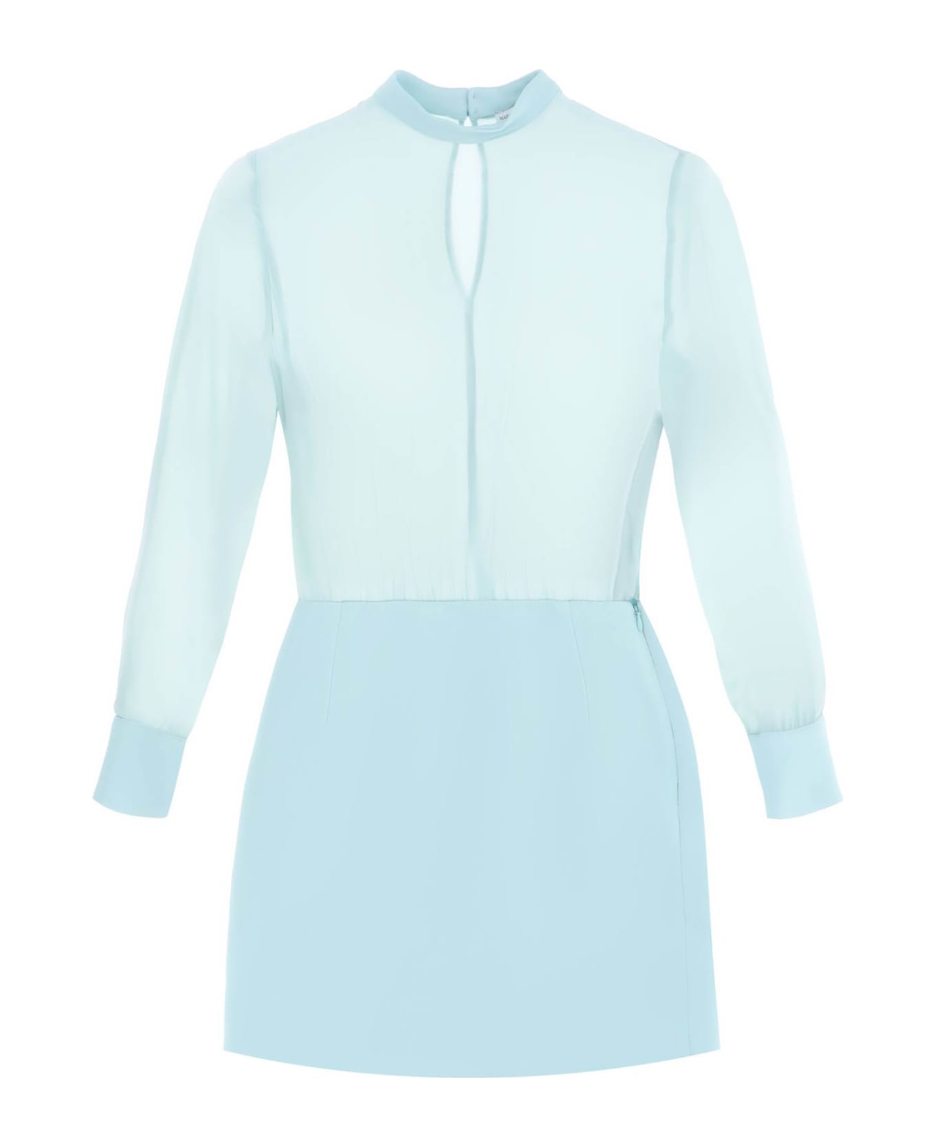 MVP Wardrobe 'plaza' Long-sleeved Dress - ALOE (Light blue)