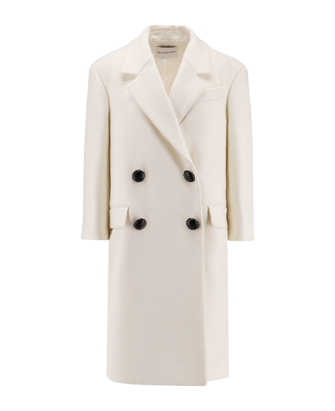 Givenchy Double-breasted Wool Coat - White