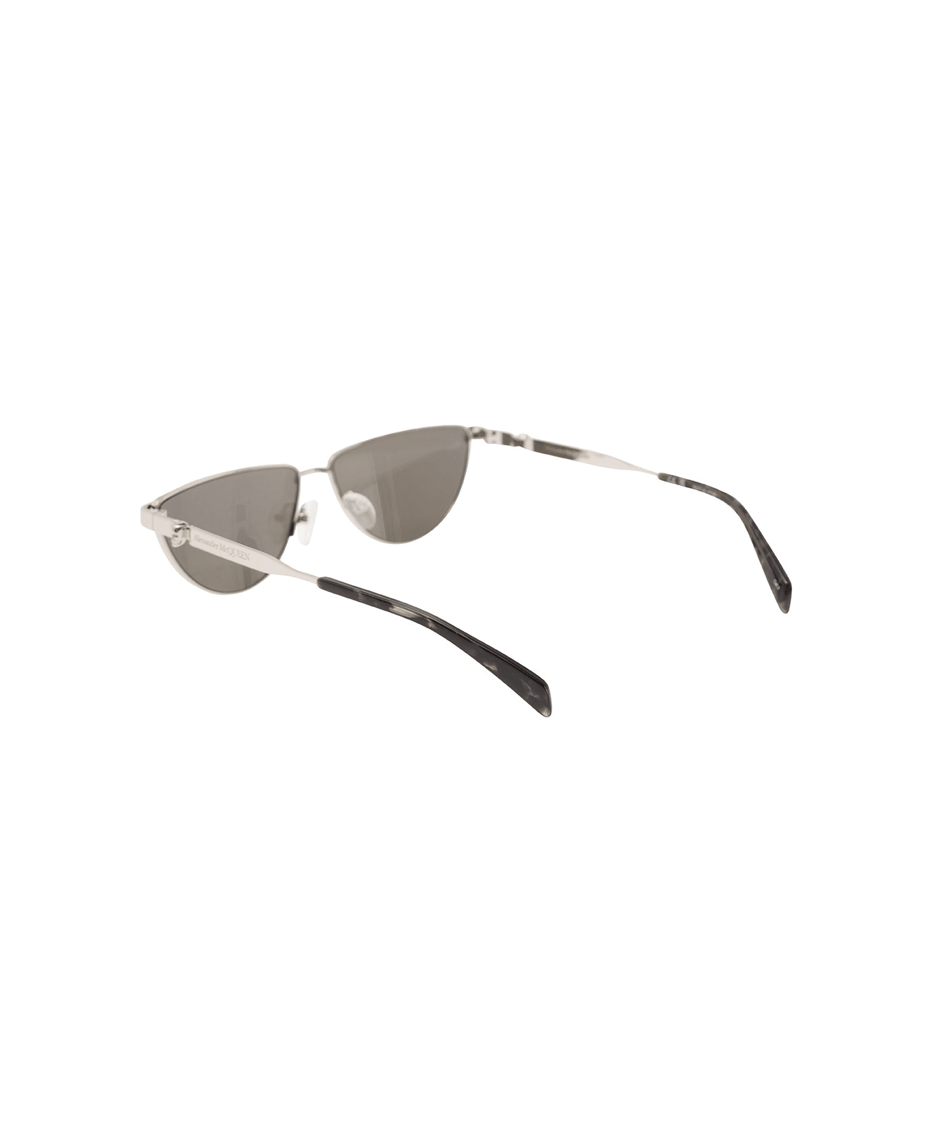 Alexander McQueen Sunglasses With Metal Frame - Metallic