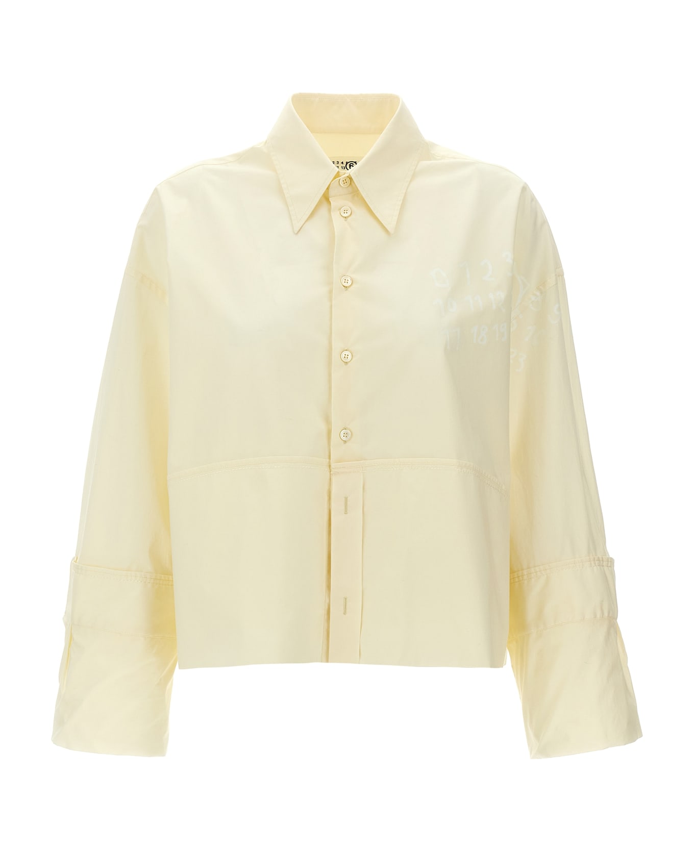 MM6 Maison Margiela Logo Print Shirt - White