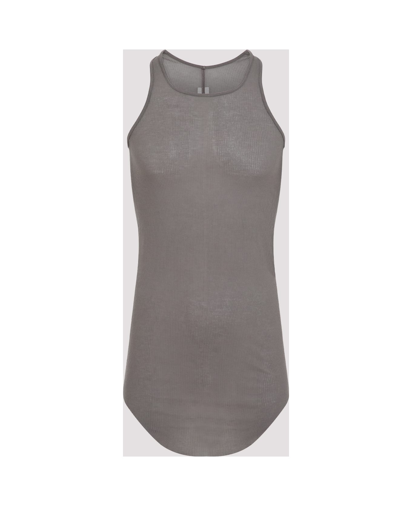 Rick Owens Basic Ribbed Tank Top - Dust