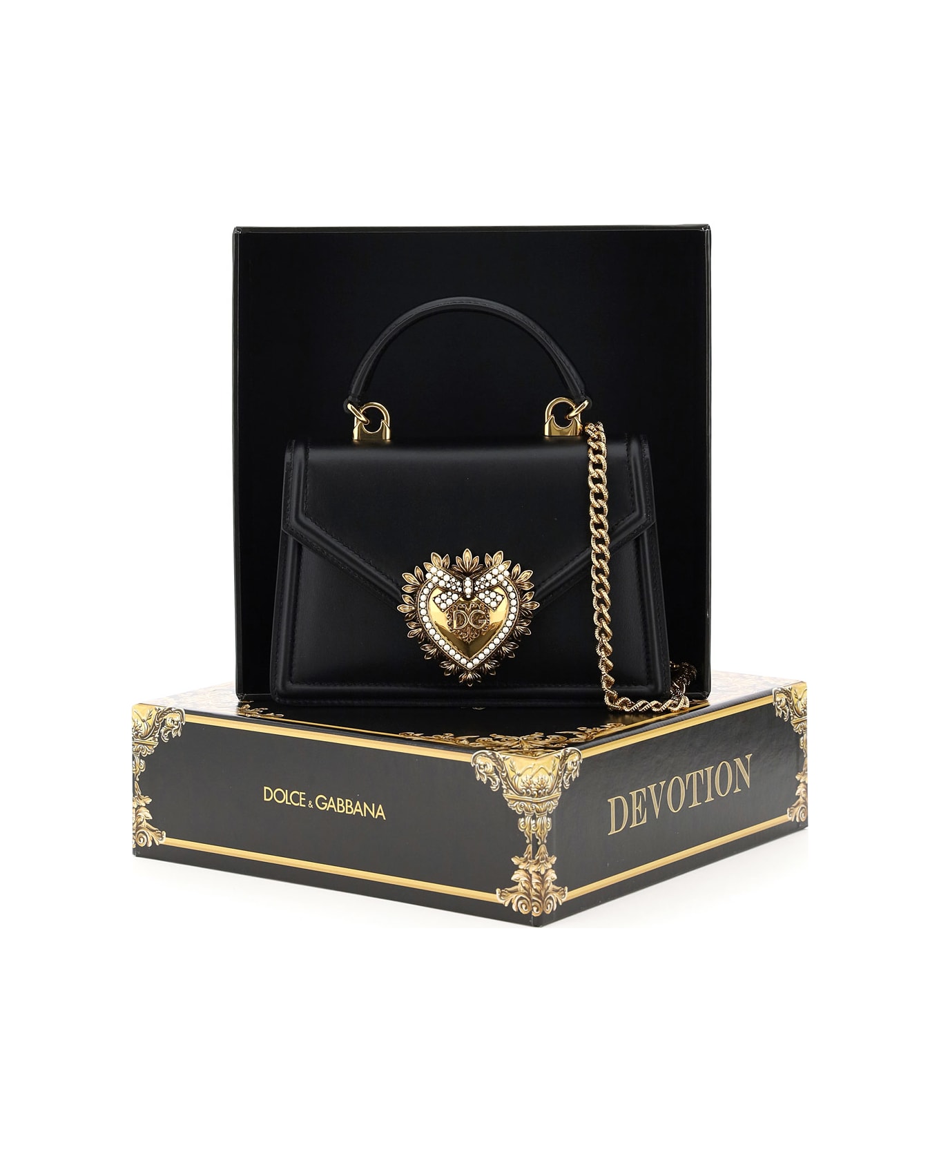 Dolce & Gabbana Devotion Small Bag - Black トートバッグ