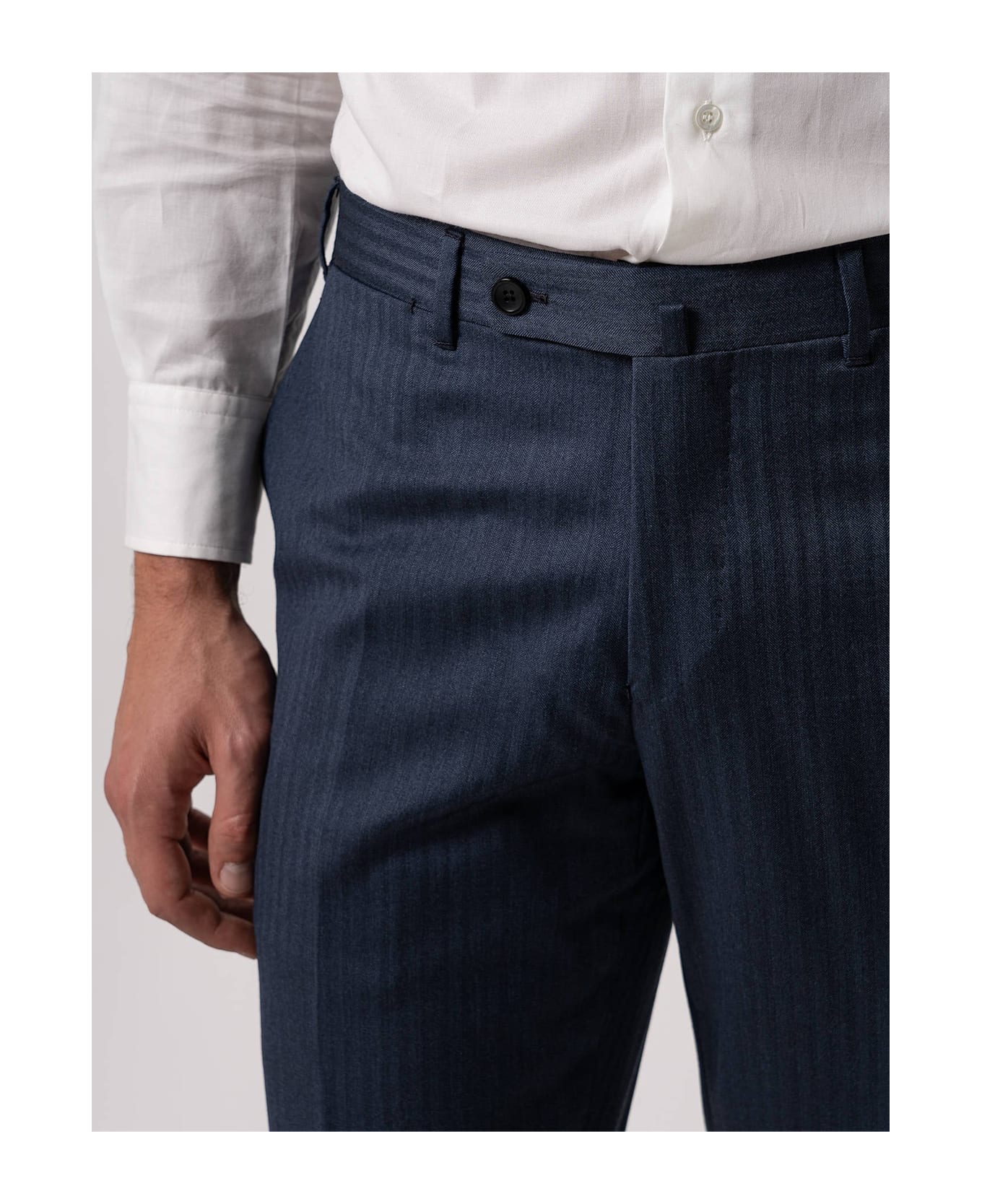 Larusmiani Trousers Casablanca Pants - Blue