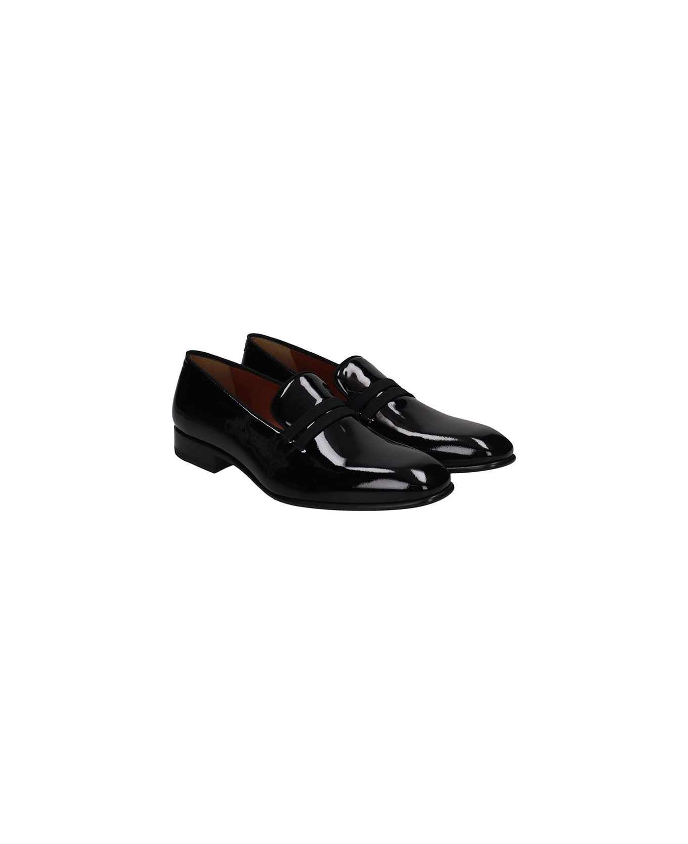 Malone Souliers Loafers In Black Patent Leather - black
