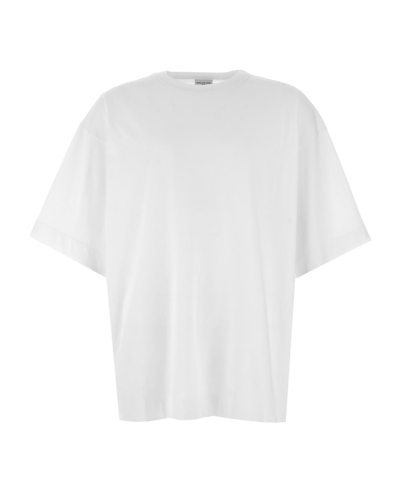【関税込み】Dries Van Noten ホワイト ノースリーブTシャツ White Show T-shirt by Dries Van Noten on Sale