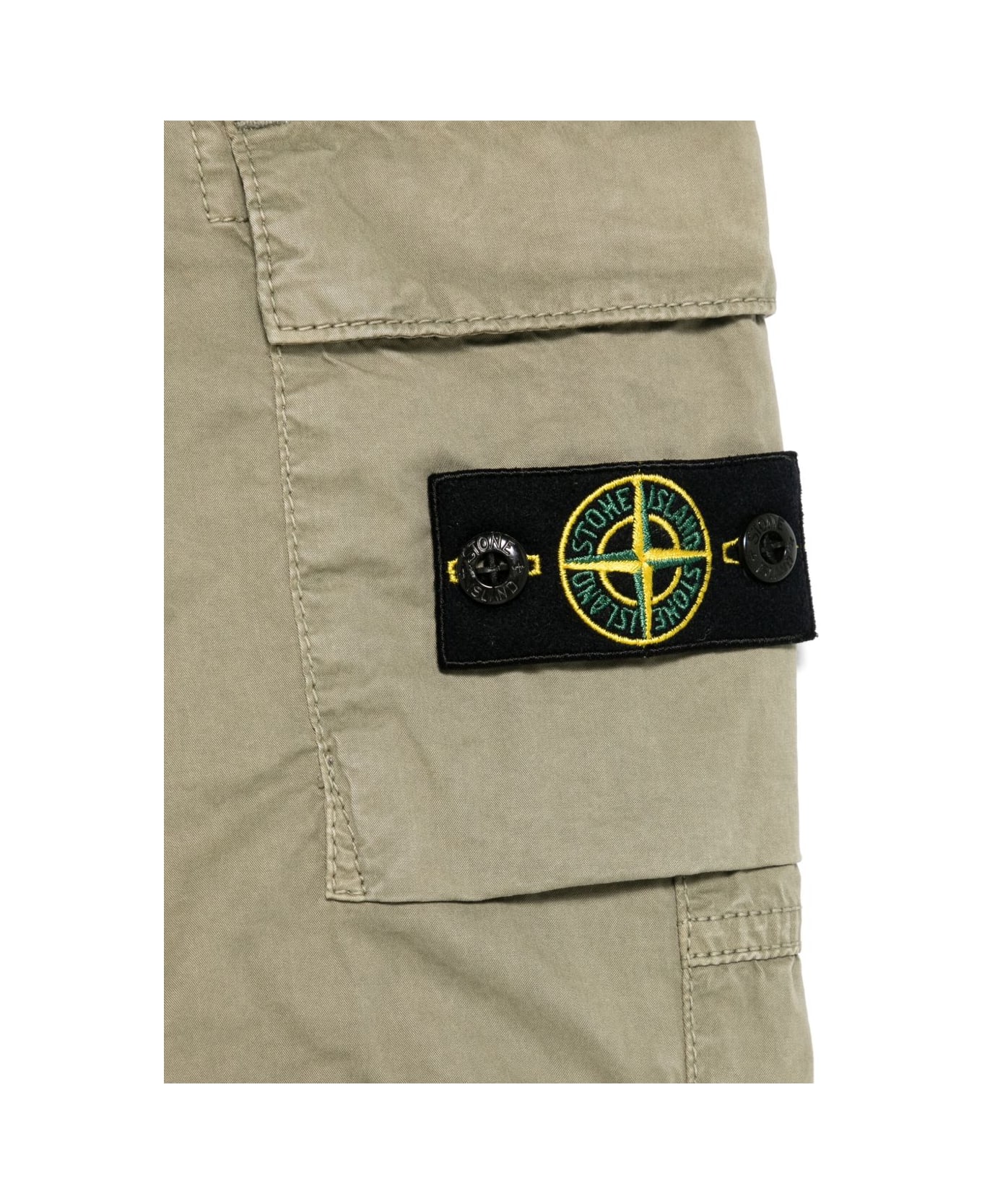 Stone Island Junior Cargo With Compass Application - Brown