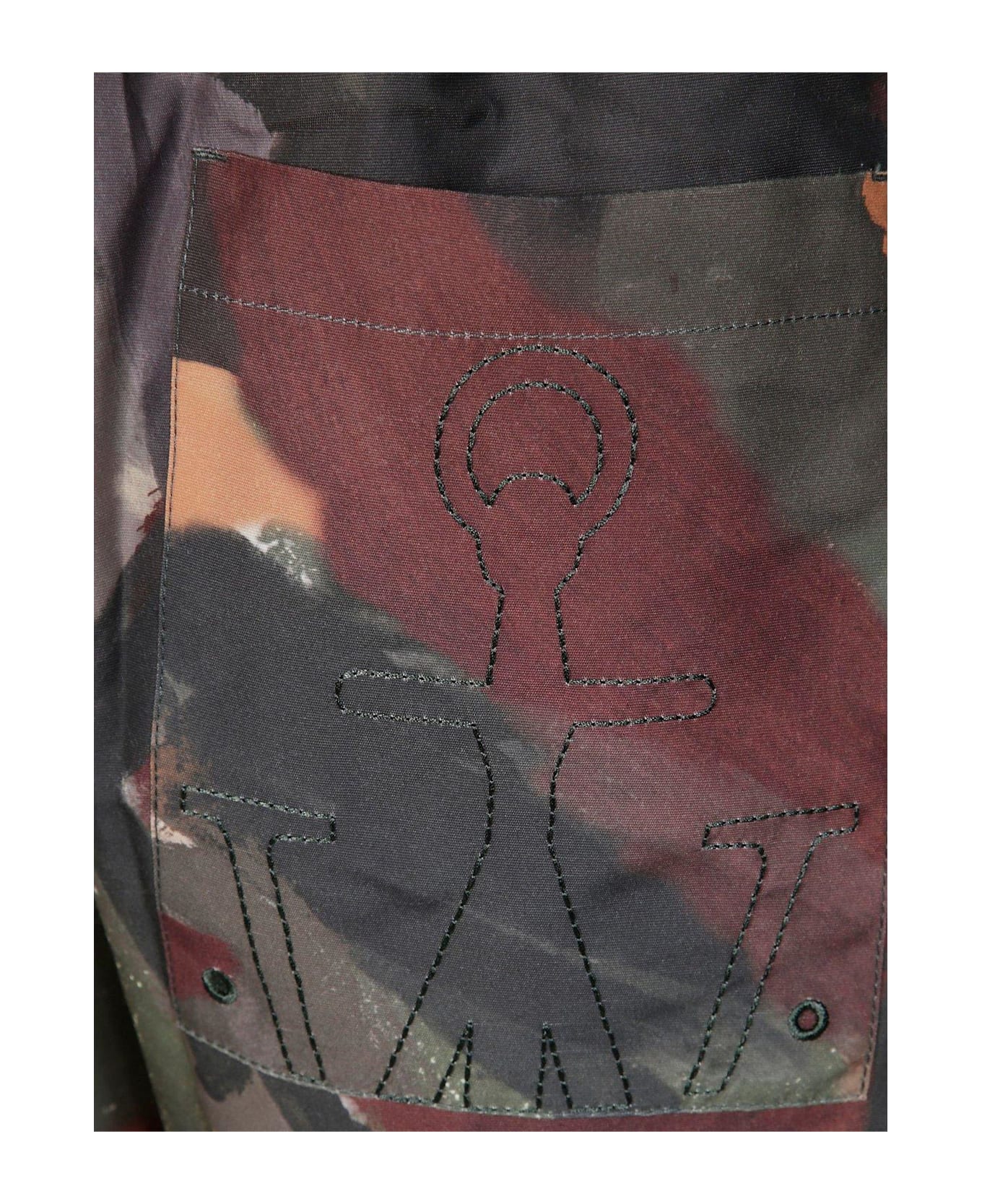 J.W. Anderson Abstract-printed Drawstring Swim Shorts - MultiColour