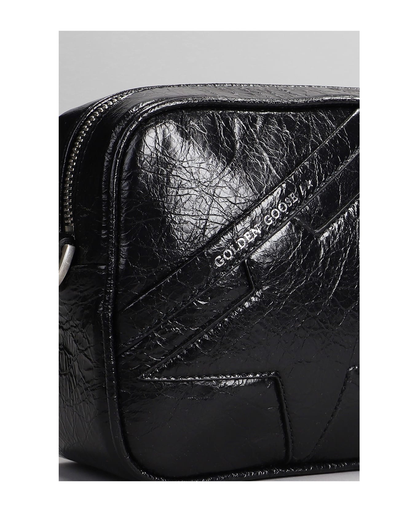Golden Goose Shoulder Bag In Black Leather - black