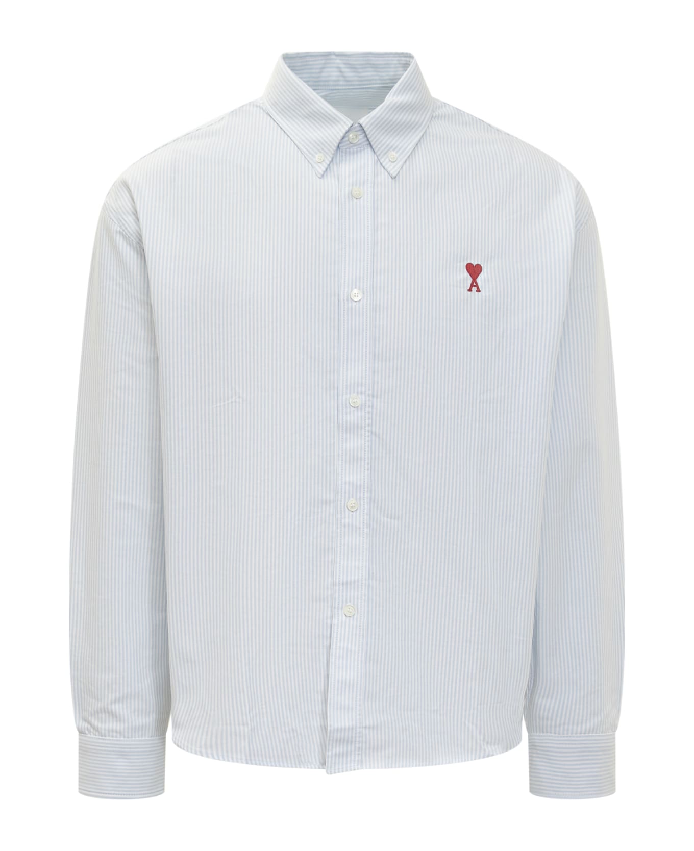 Ami Alexandre Mattiussi Ami De Coeur Shirt - 475 SKY BLUE / NATURAL WHITE シャツ
