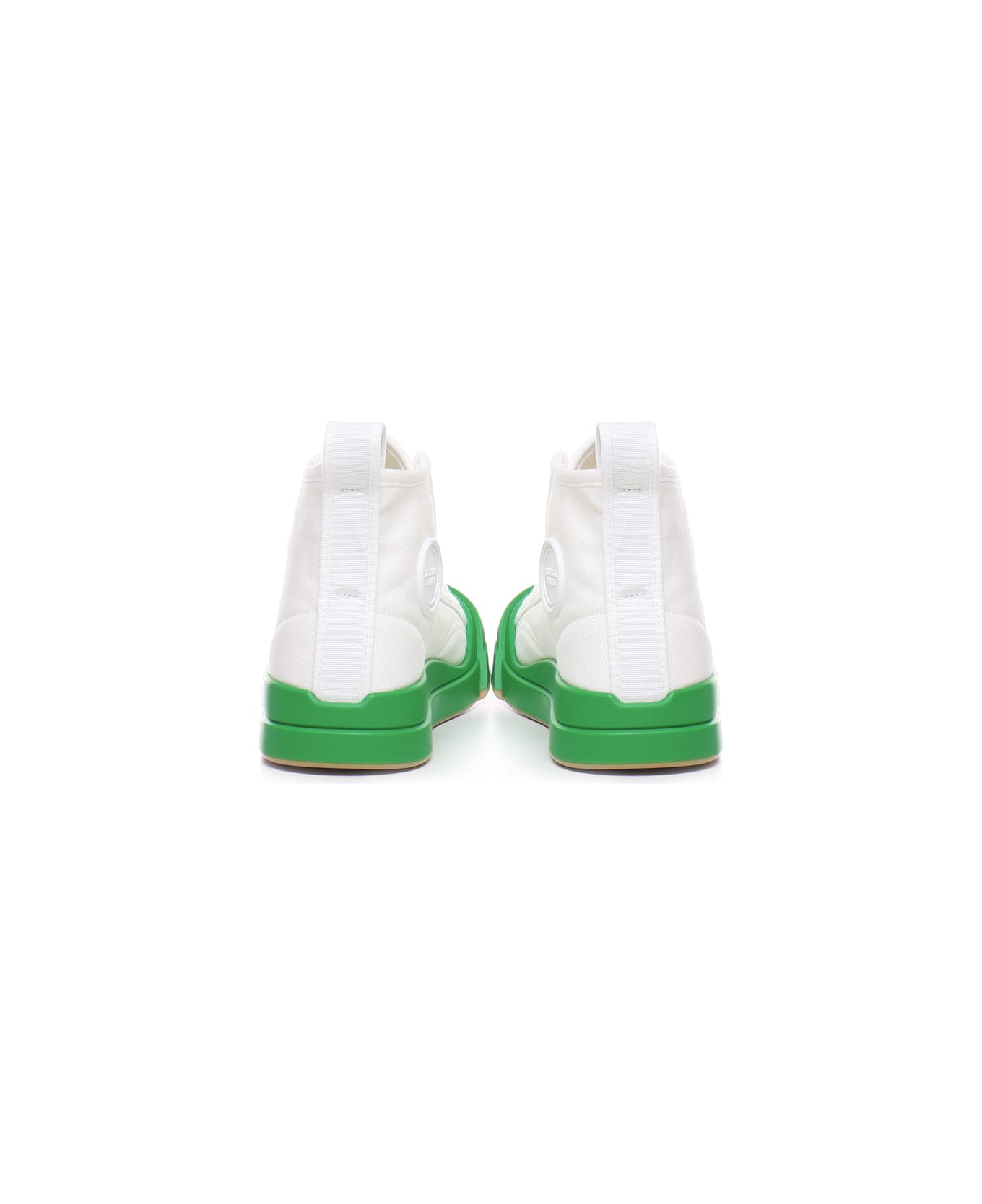 Bottega Veneta Vulcan Sneakers - White, green