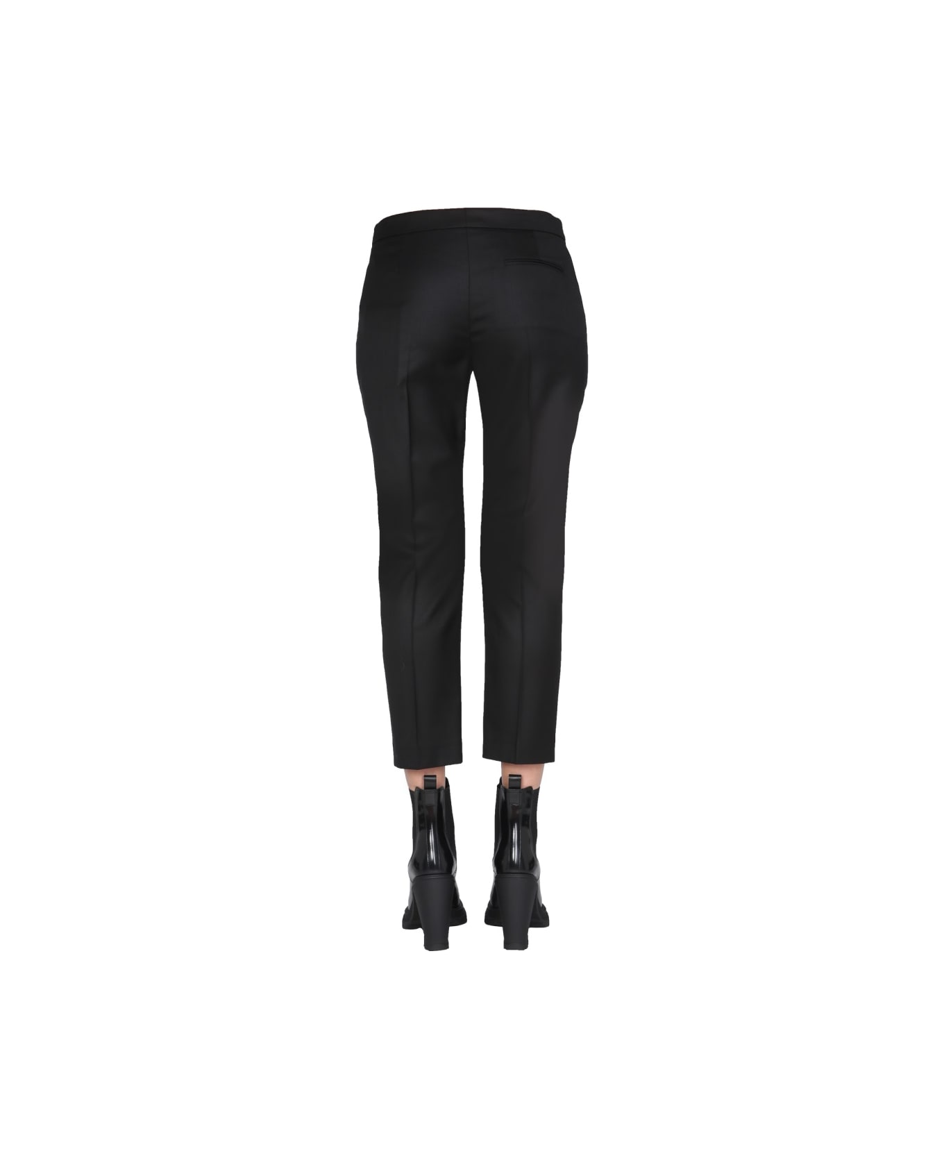 Alexander McQueen Cropped Trousers - BLACK