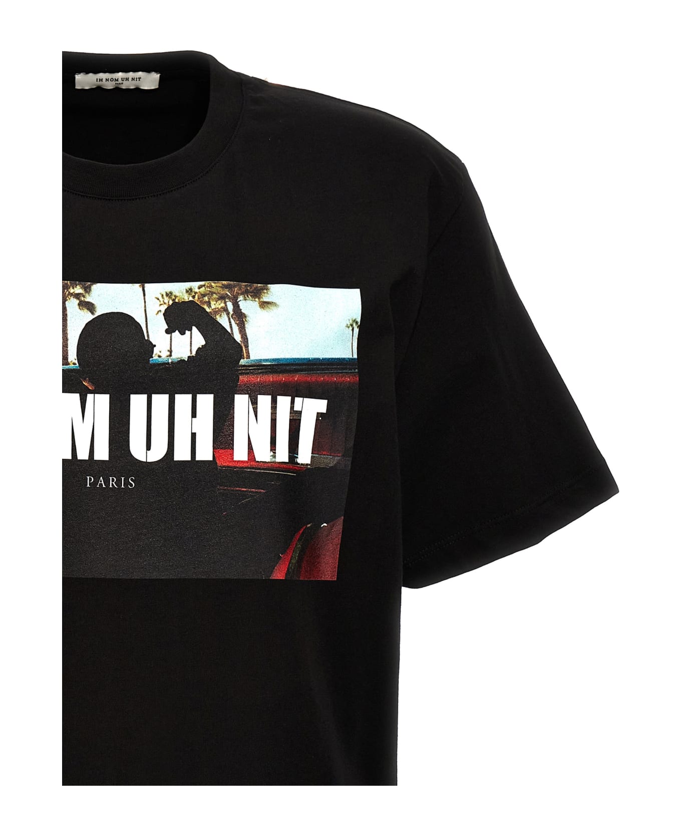 ih nom uh nit 'palms And Car' T-shirt - Black  
