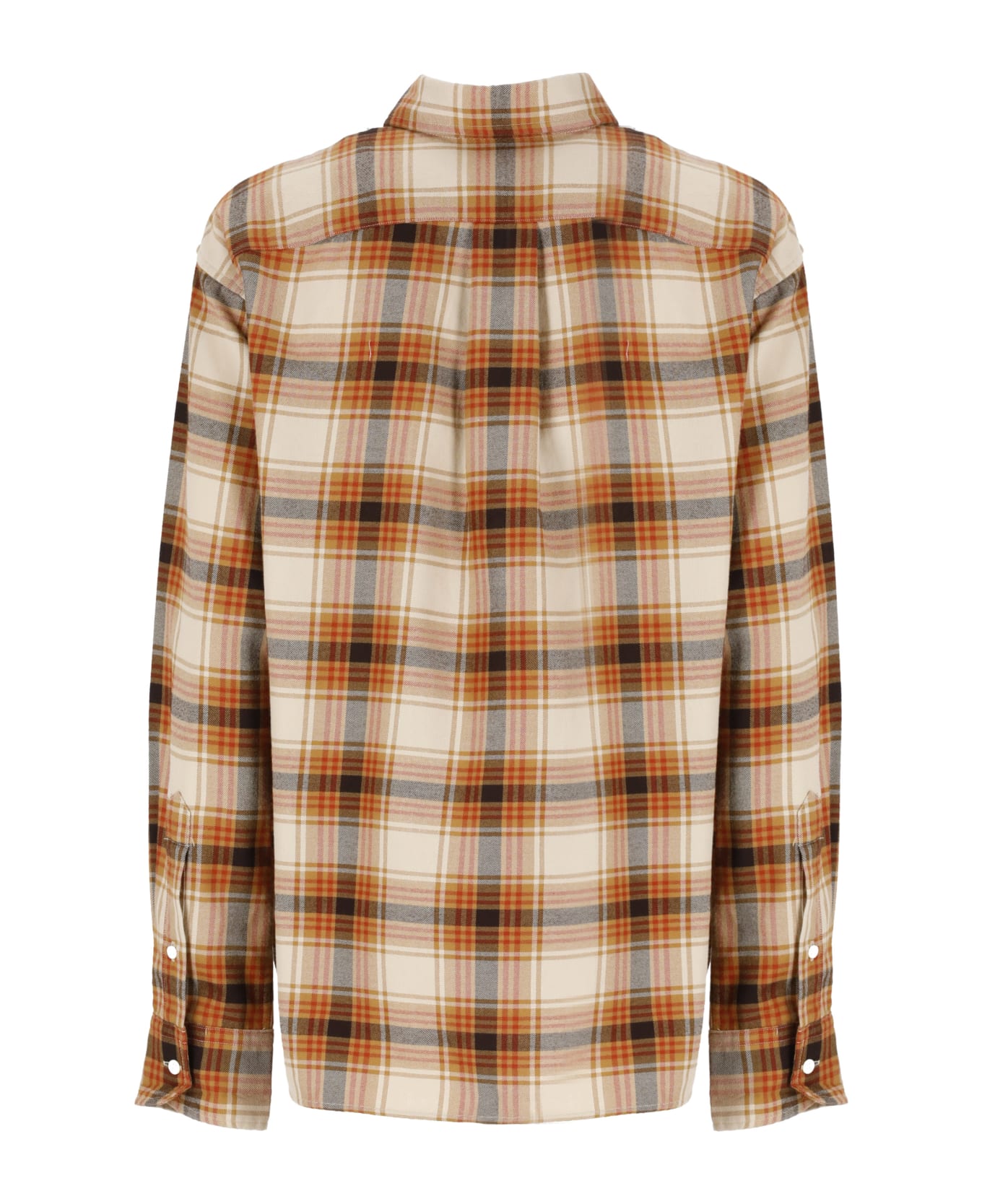 Ralph Lauren Long Sleeve Button Front Shirt - Orange