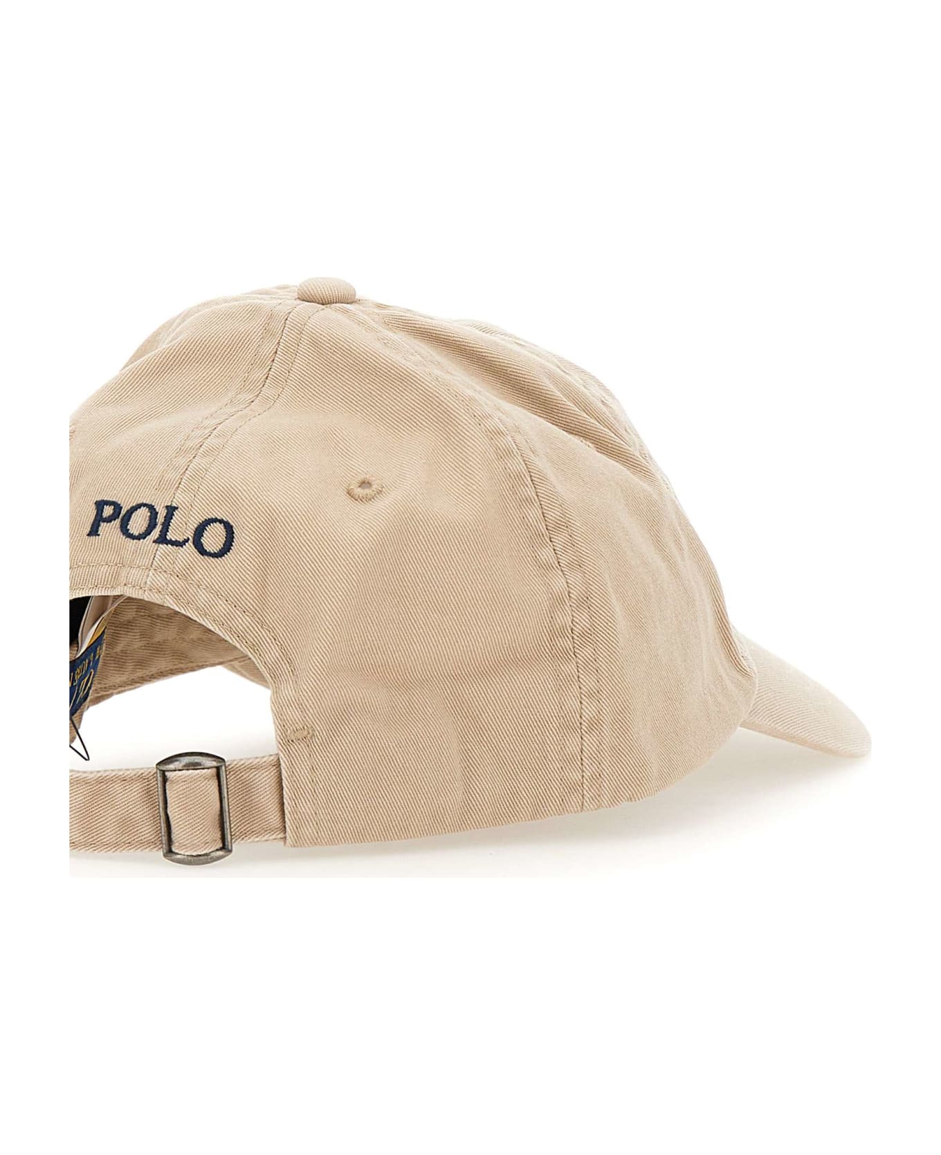 Polo Ralph Lauren "core Replen" Cotton Baseball Hat - BEIGE