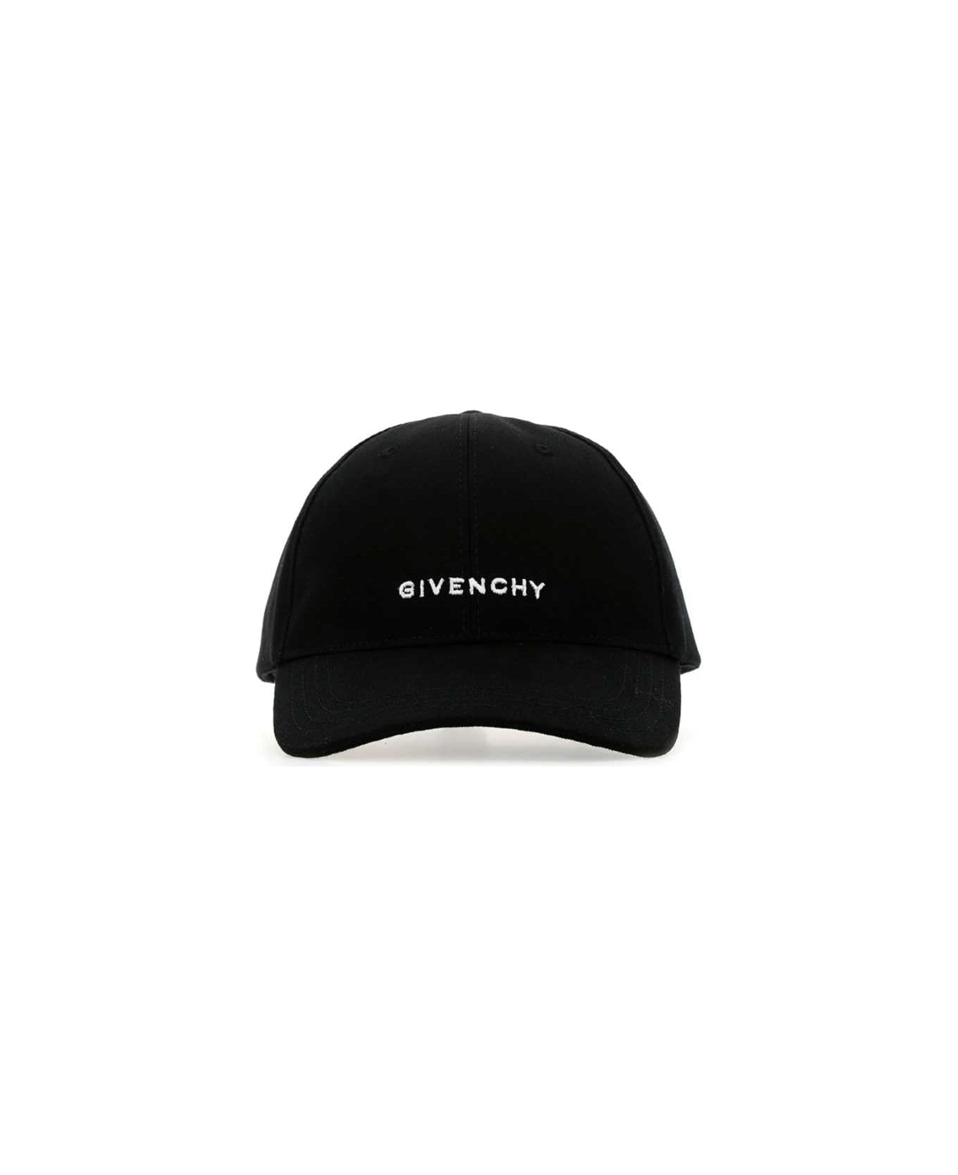 Givenchy Black Cotton Baseball Cap - 001