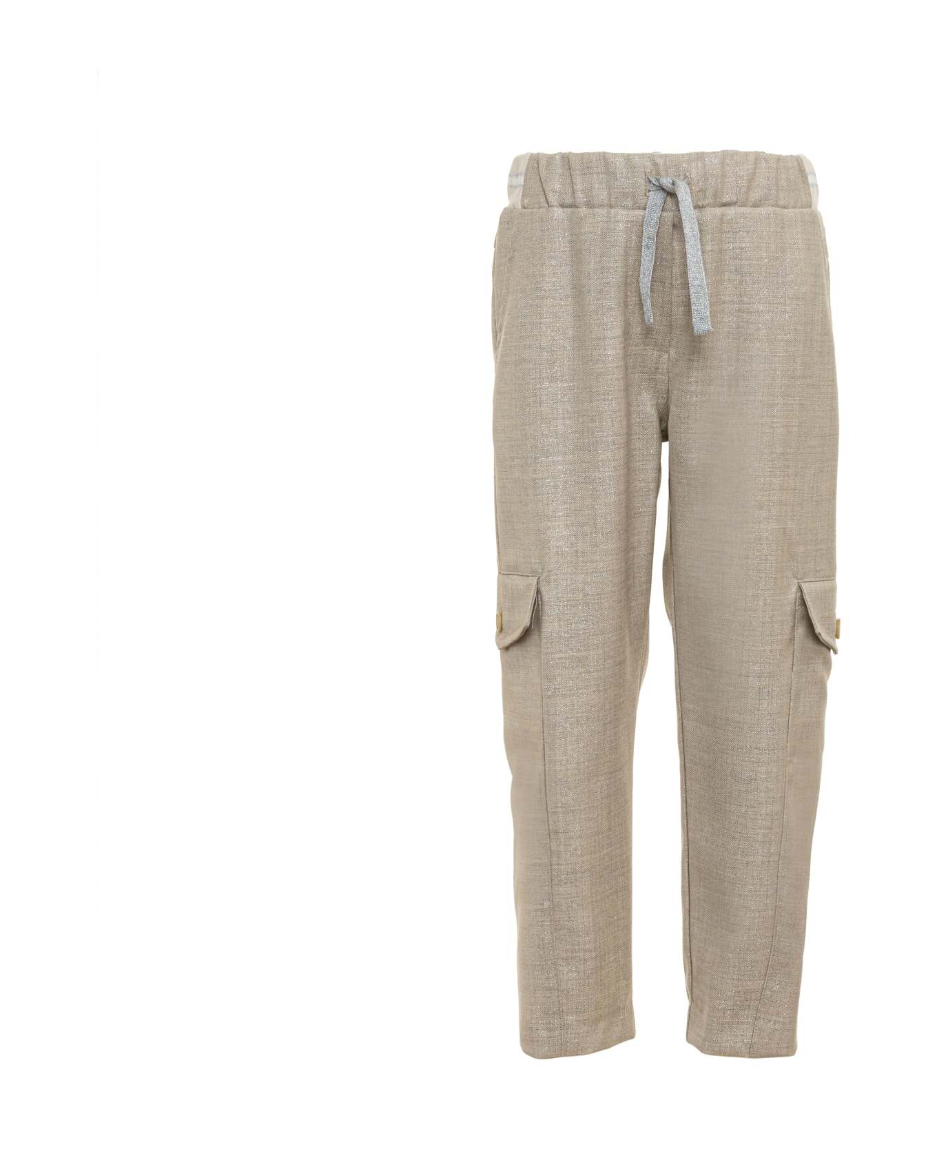 Eleventy Trousers With Large Pockets - Beige