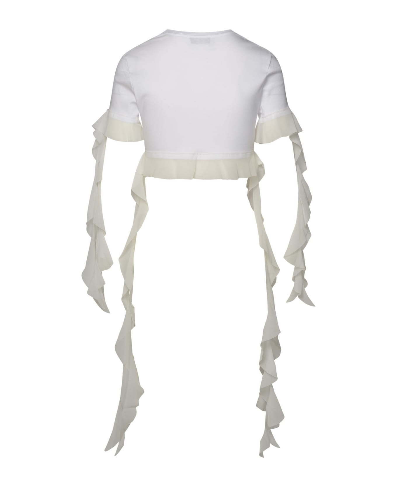 Blumarine White Cotton T-shirt - Ottico